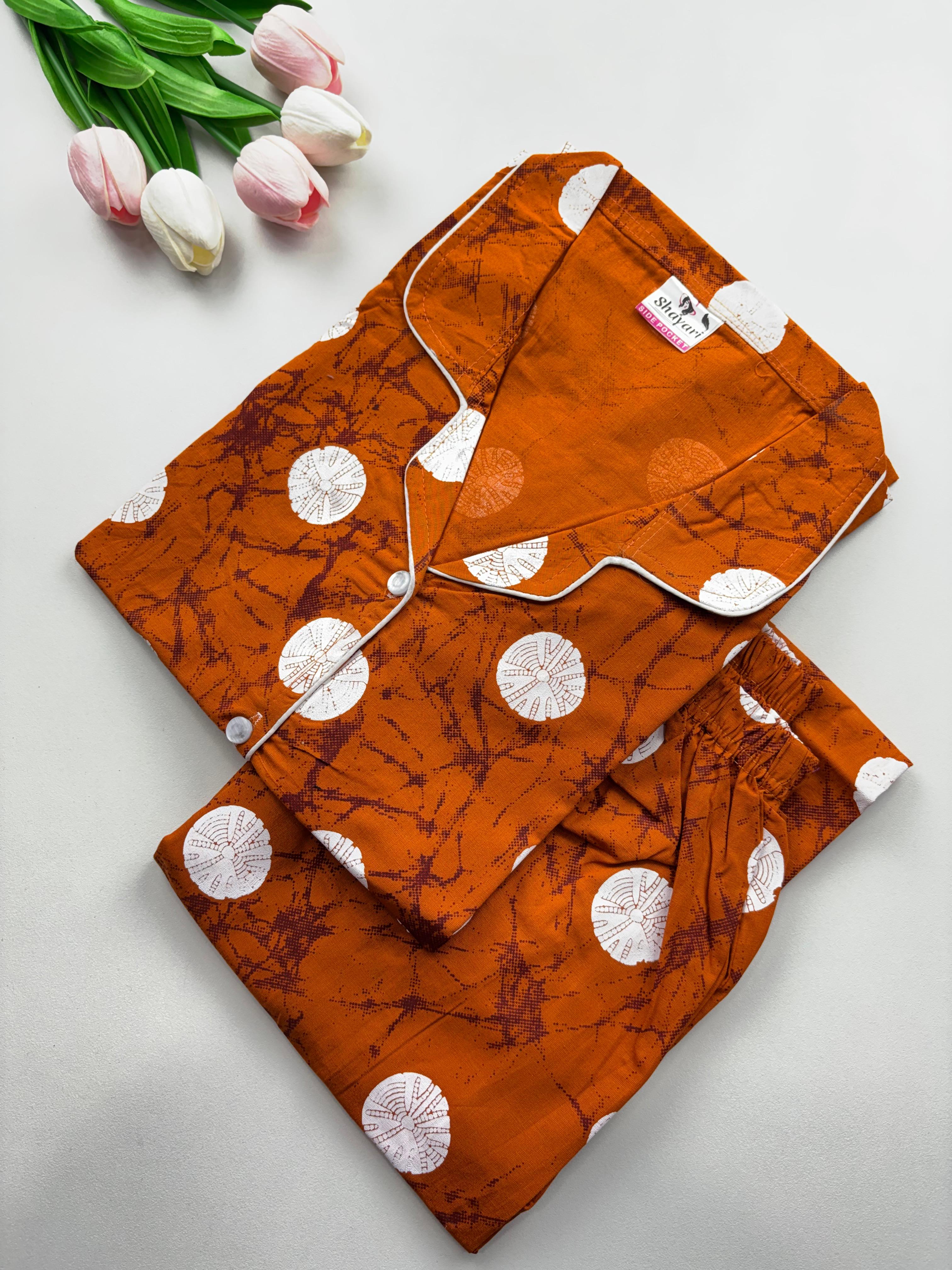 SS7116 Women’s Cotton Shirt and Pajama Set