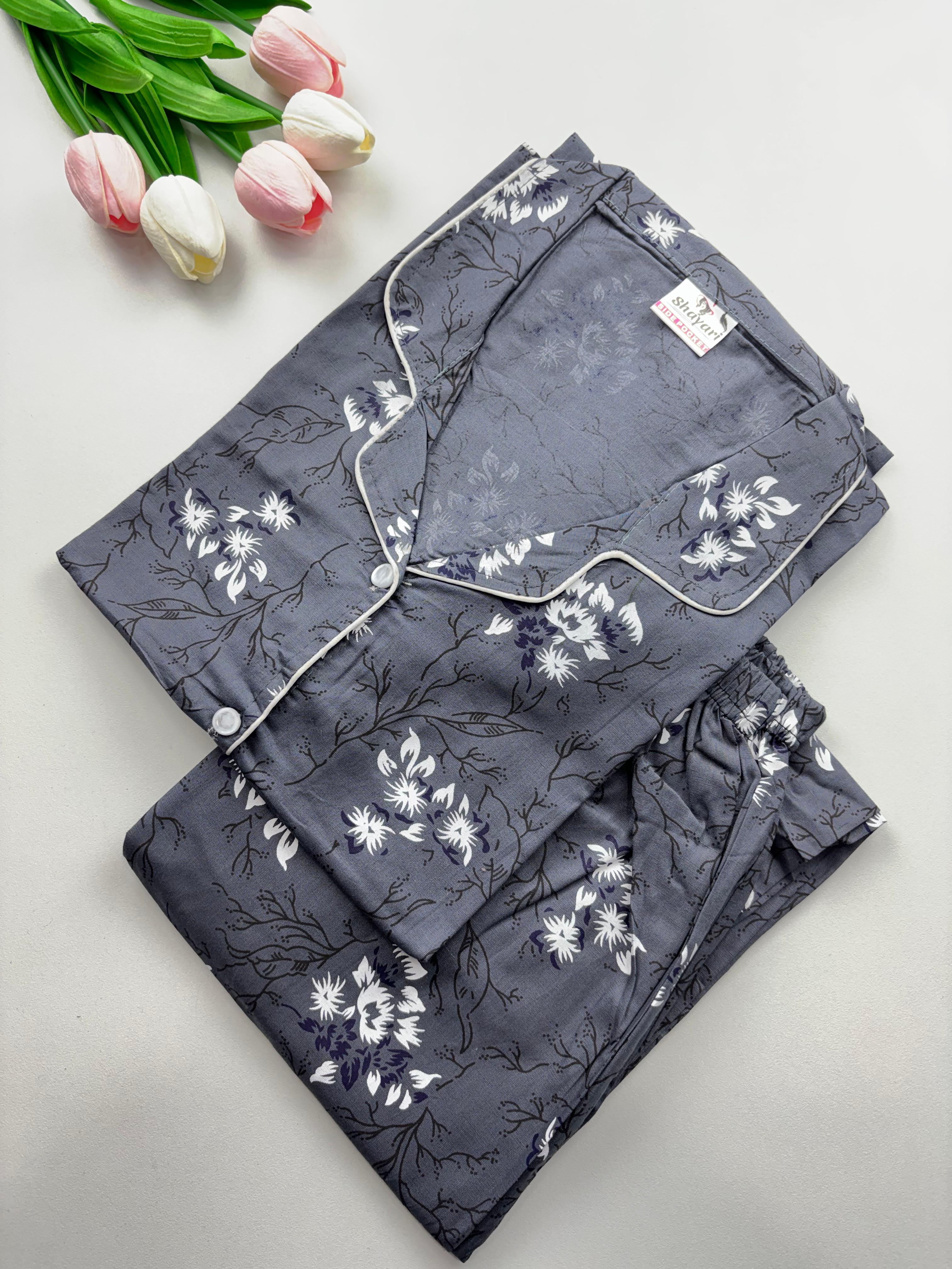 SS7111 Women’s Cotton Shirt and Pajama Set