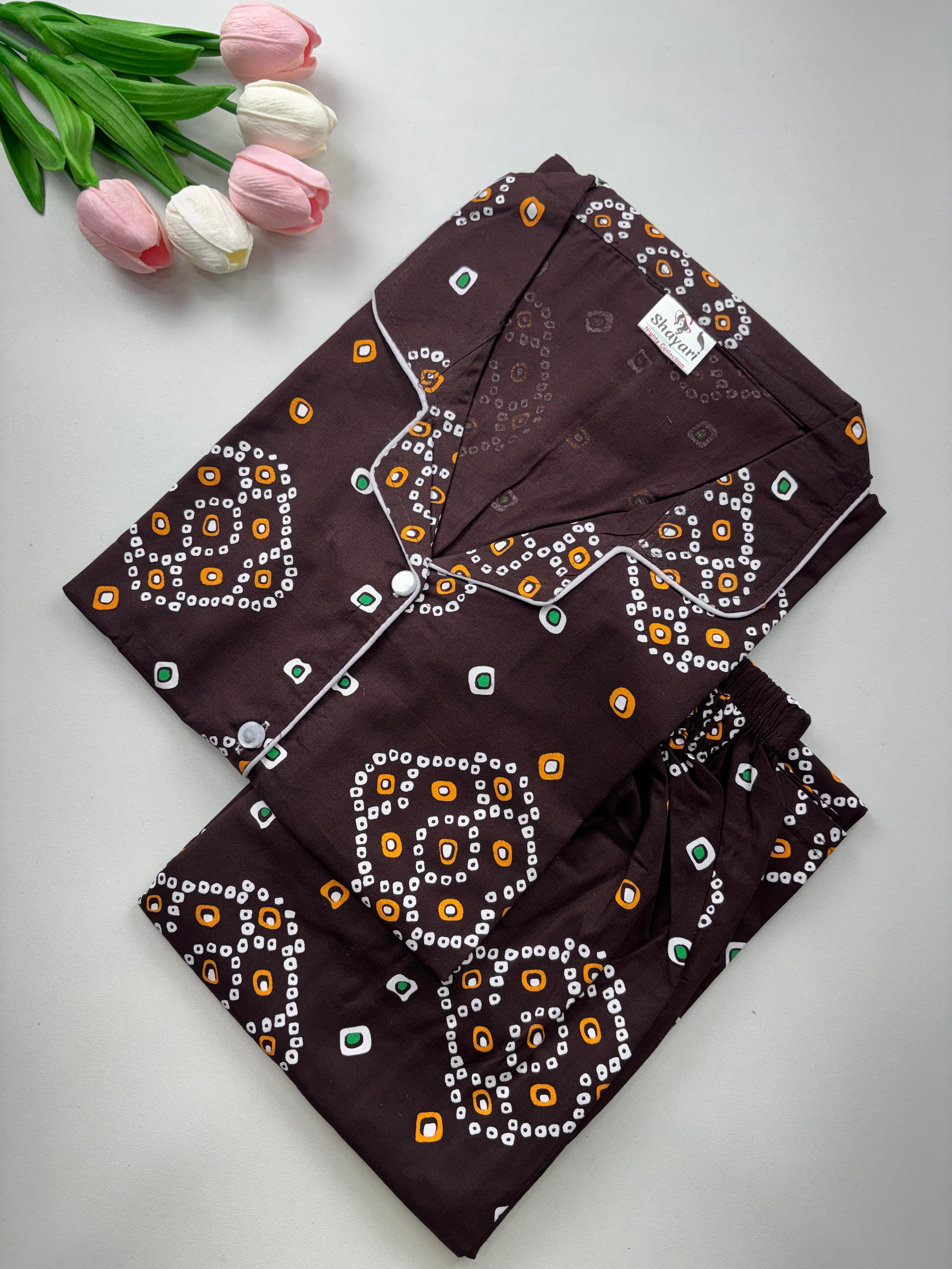 SS7136 Women’s Cotton Shirt and Pajama Set