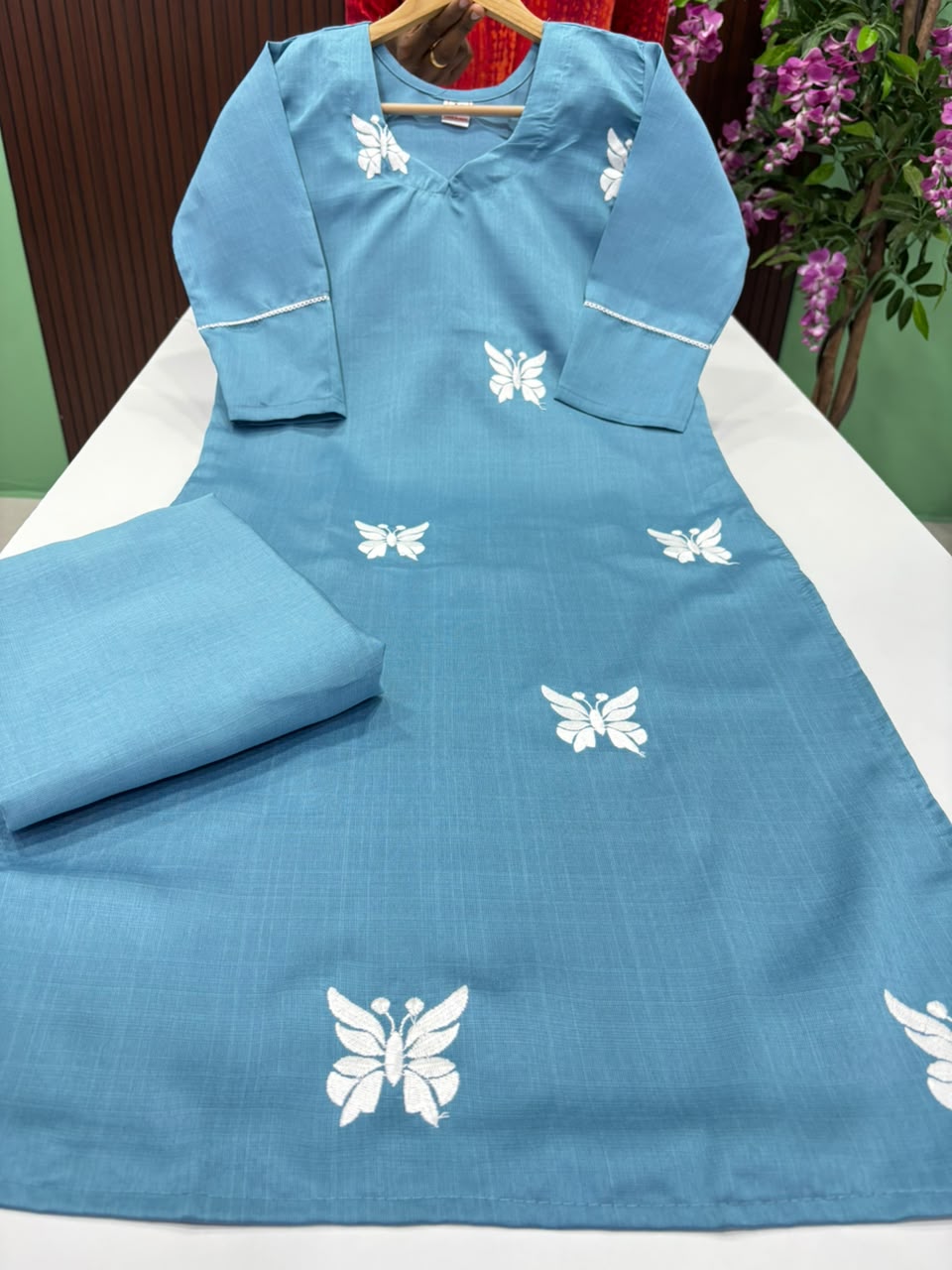 SS7178 Trendy Vatican Co-ord Set - SKY BLUE