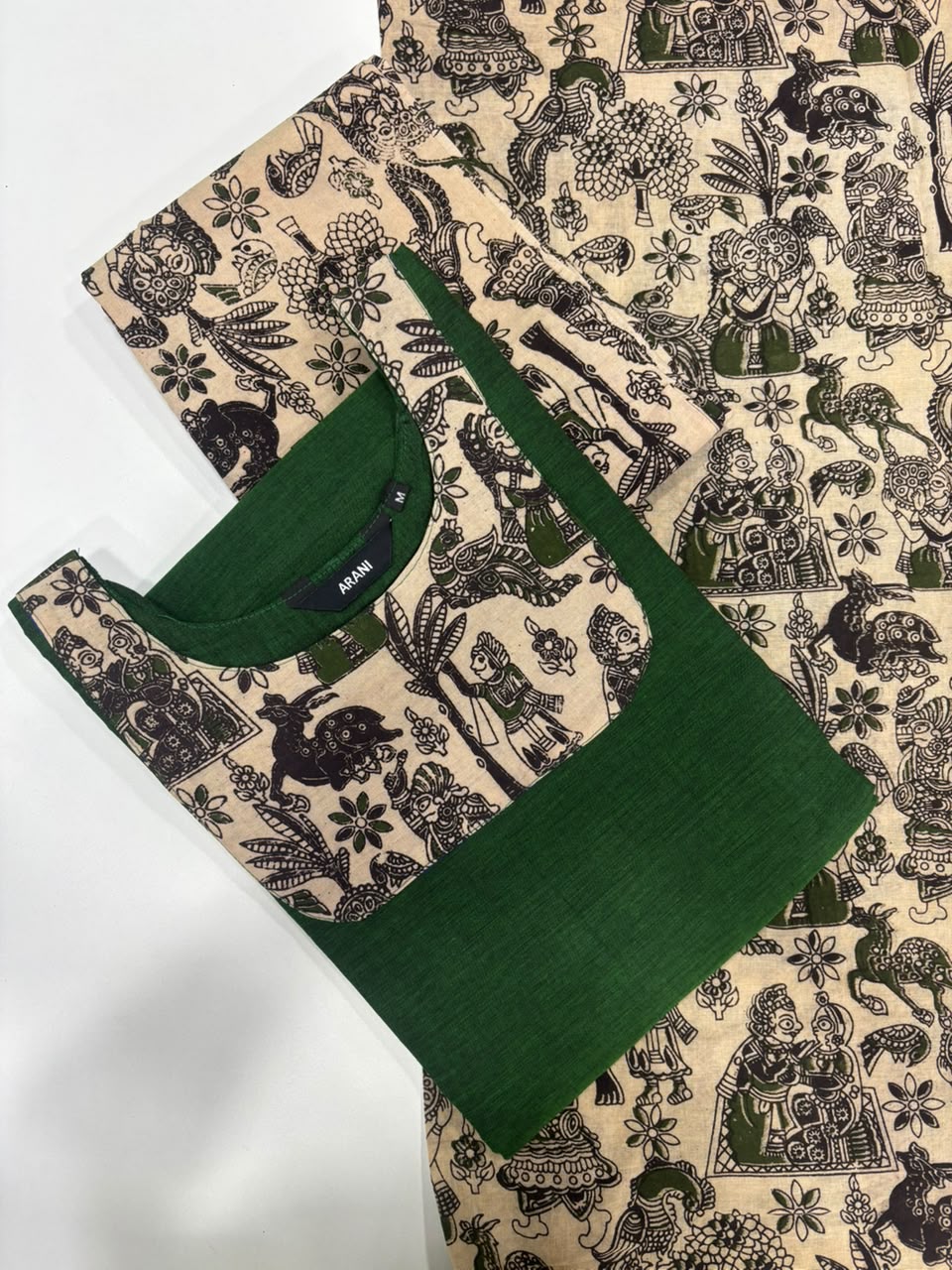 SS7163 Kalamkari Cotton Salwar Set