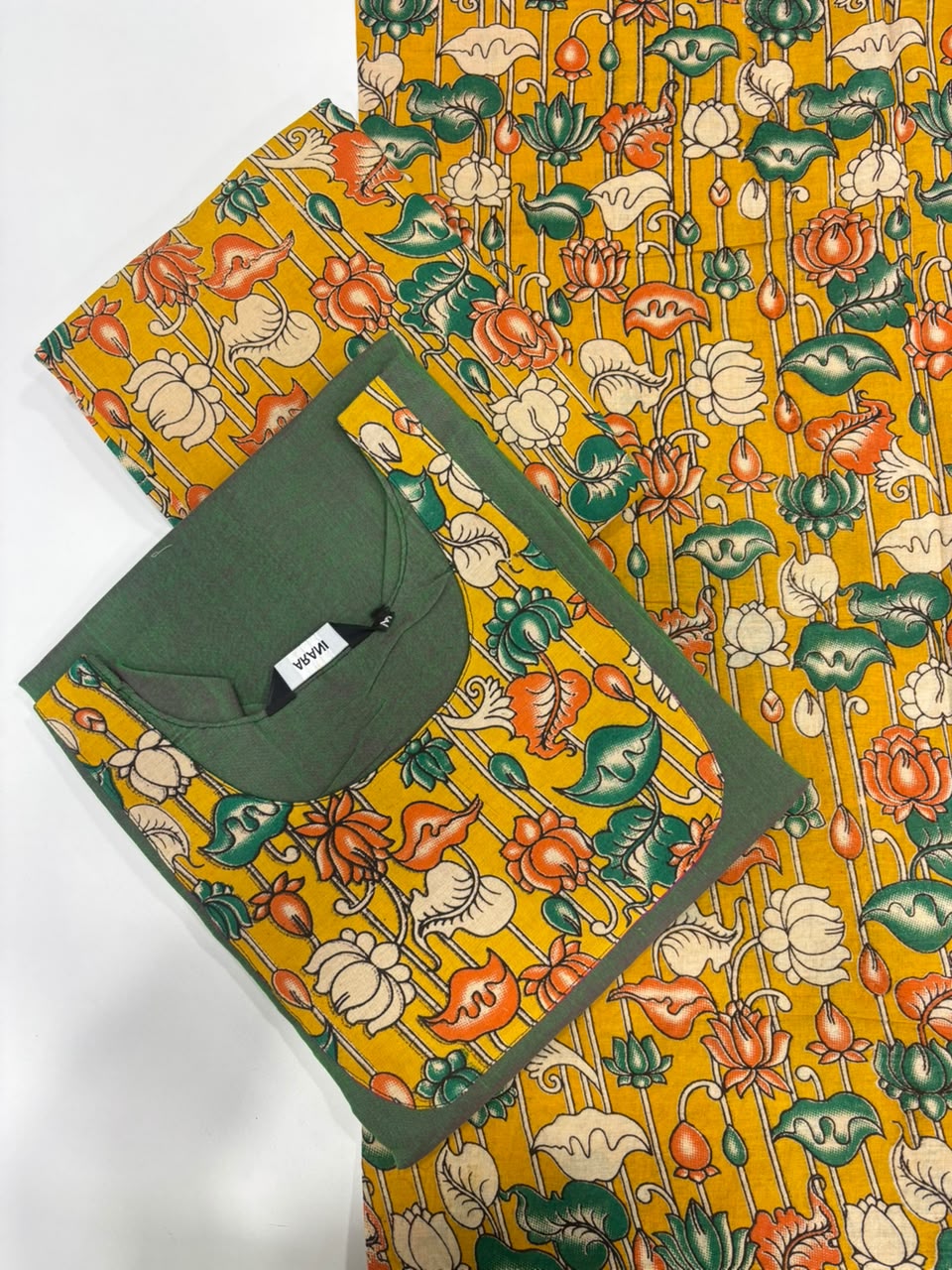 SS7164 Kalamkari Cotton Salwar Set
