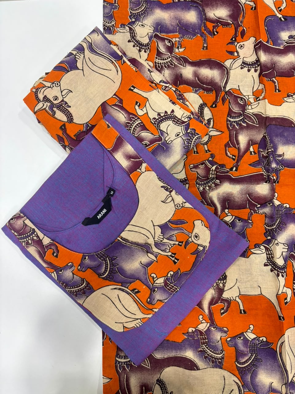 SS7167 Kalamkari Cotton Salwar Set
