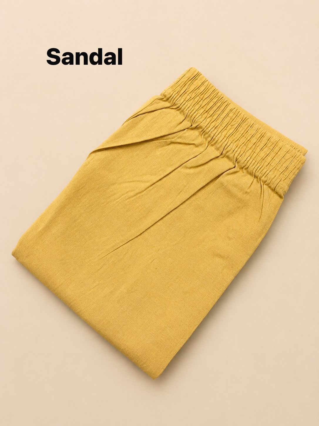 Straight Fit Stretchable Pant - SANDAL