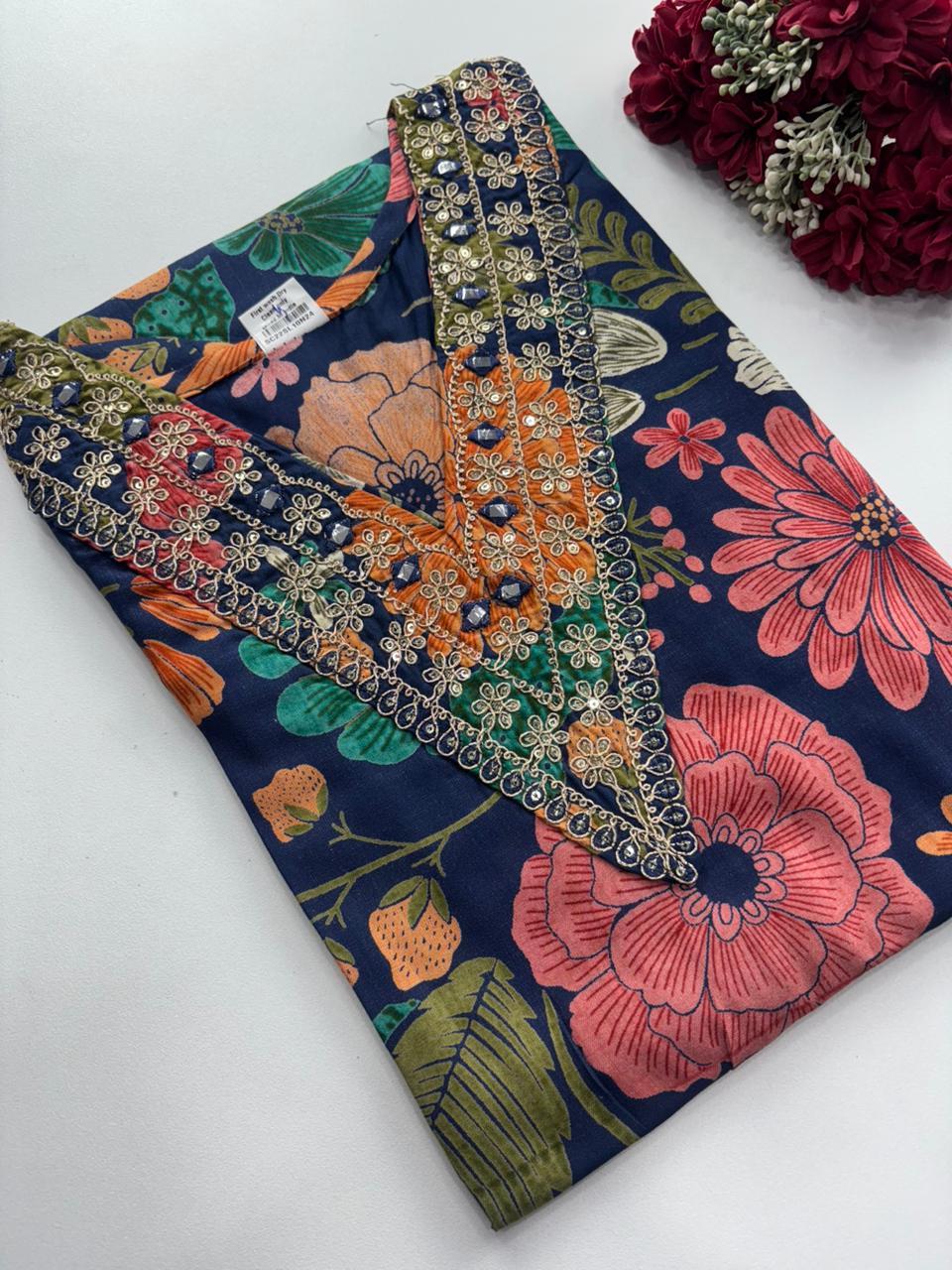 SS7255 Elegant Office Wear Rayon Kurti