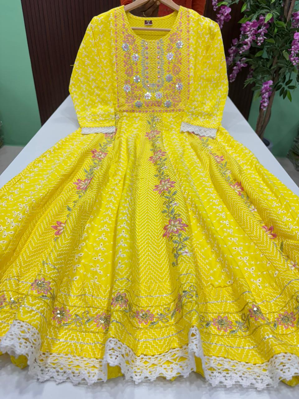 SS7269 Flared Hakoba Cotton Gown