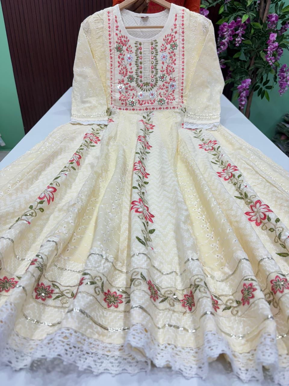 SS7270 Flared Hakoba Cotton Gown