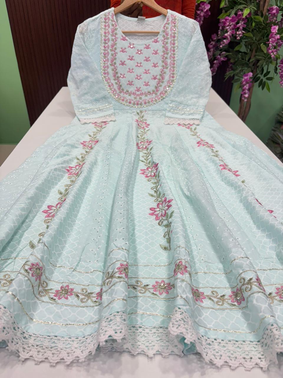 SS7271 Flared Hakoba Cotton Gown