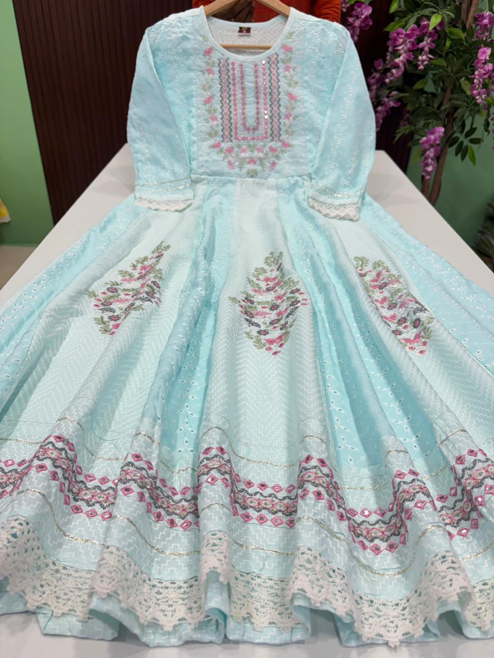 SS7268 Flared Hakoba Cotton Gown