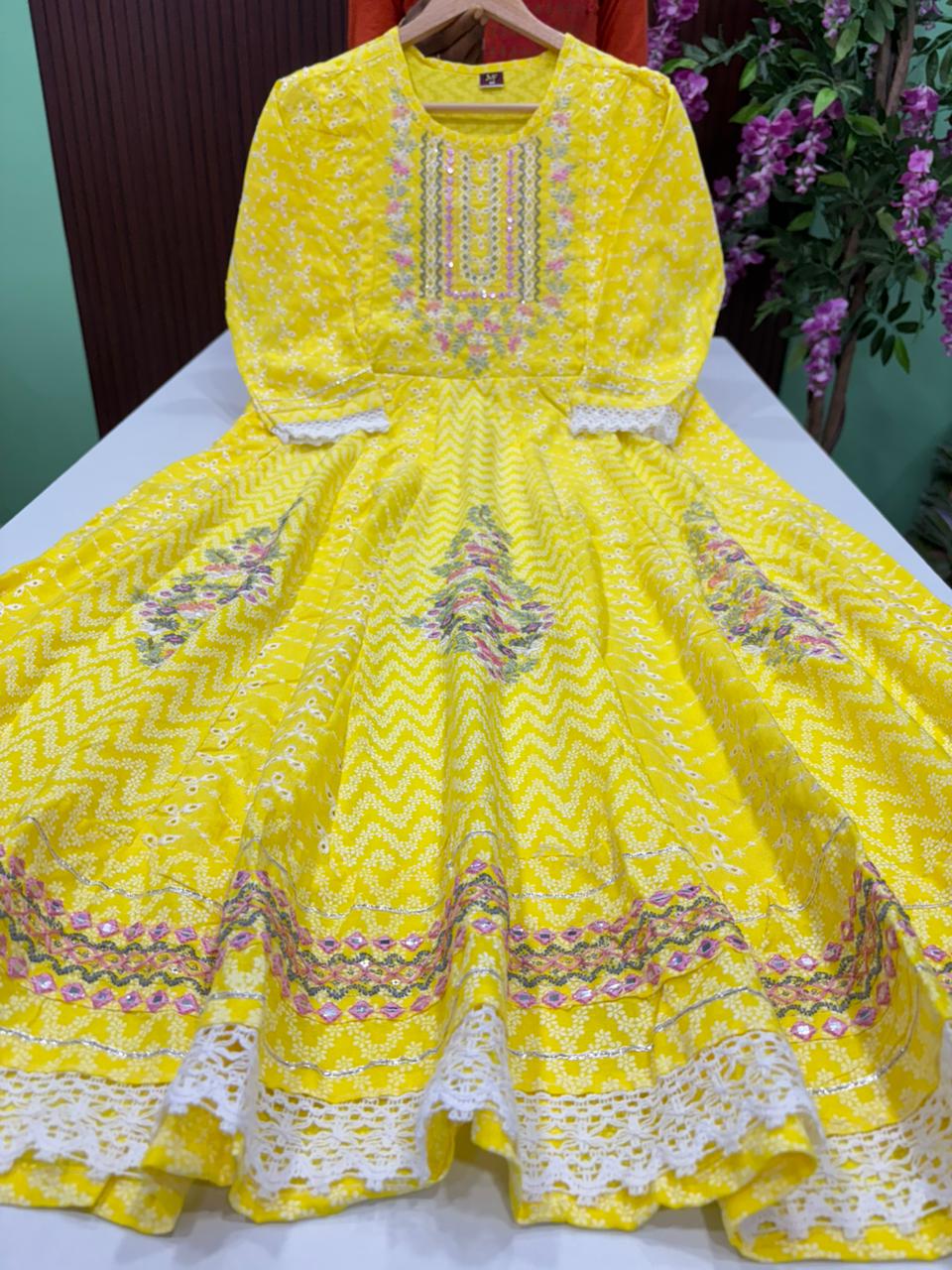 SS7267 Flared Hakoba Cotton Gown