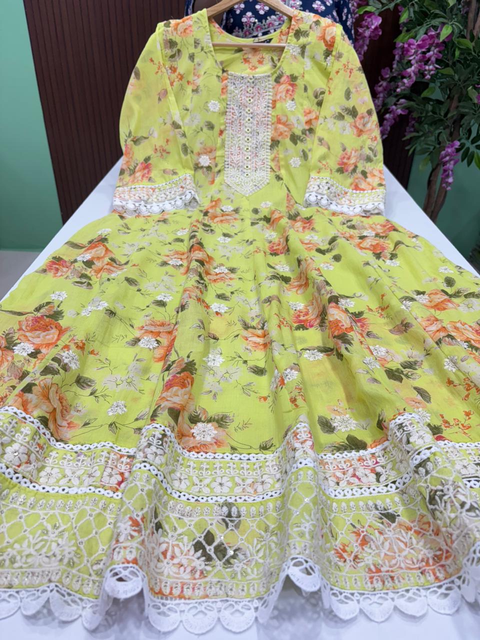 SS7266 Mul Cotton Flared Maxi