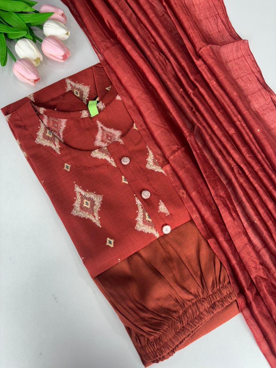 SS7278 Vatican Silk Salwar Set