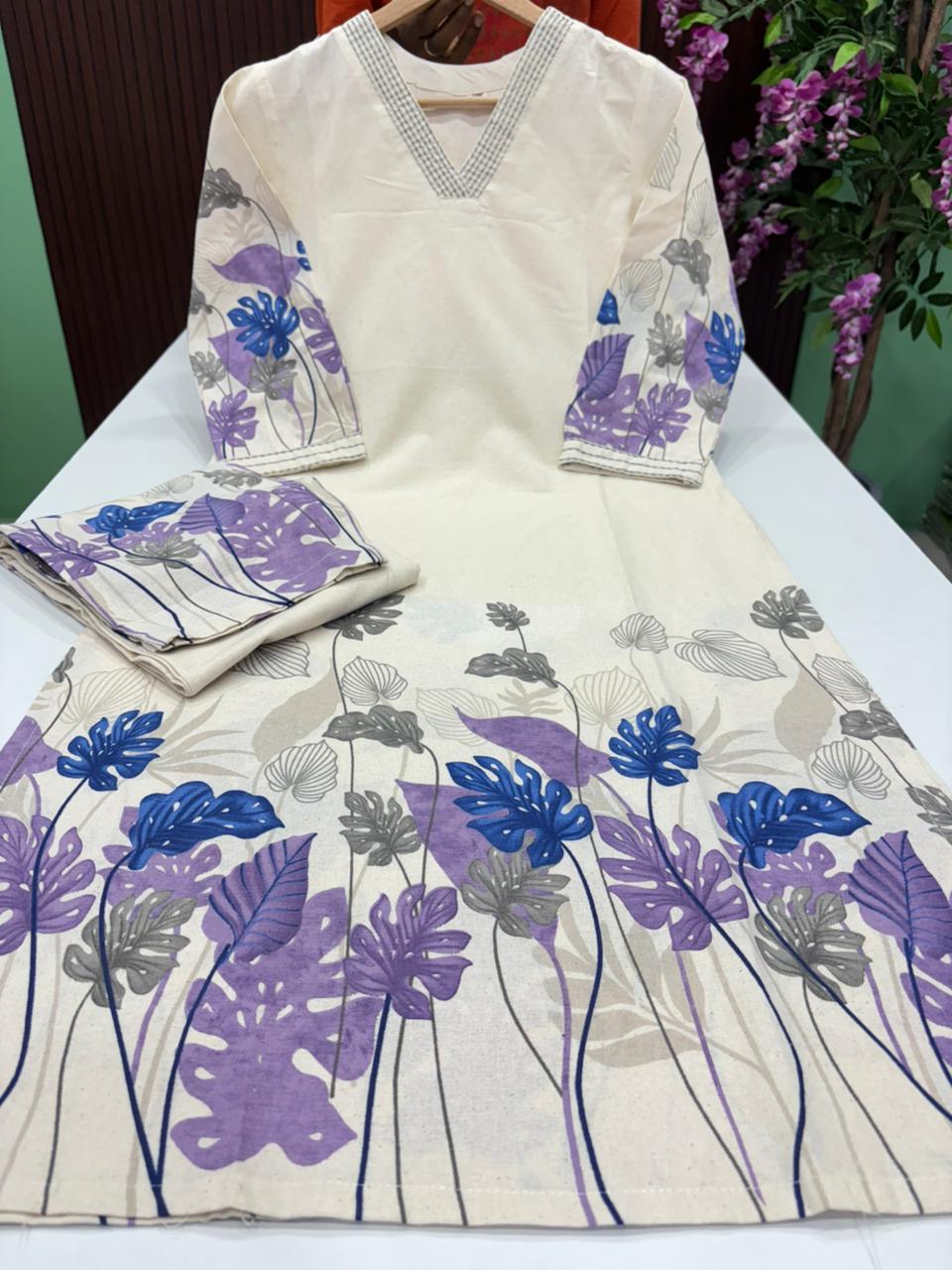 SS7289 Stylish Cotton Flex Co-ord Set