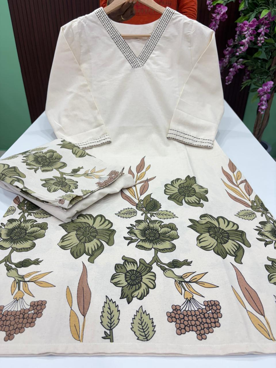 SS7288 Stylish Cotton Flex Co-ord Set