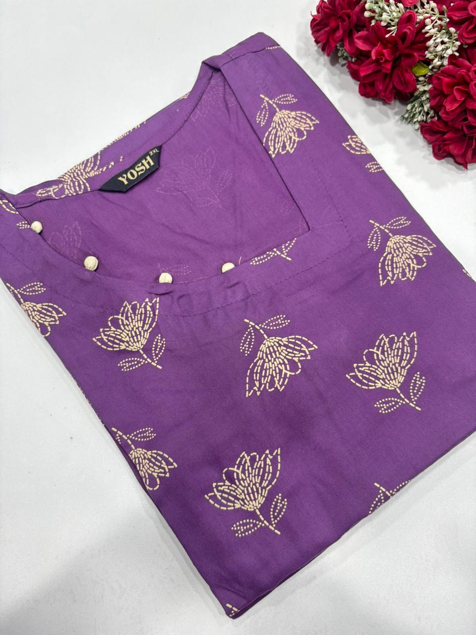 SS7292 Regular Wear Side Open Kurti