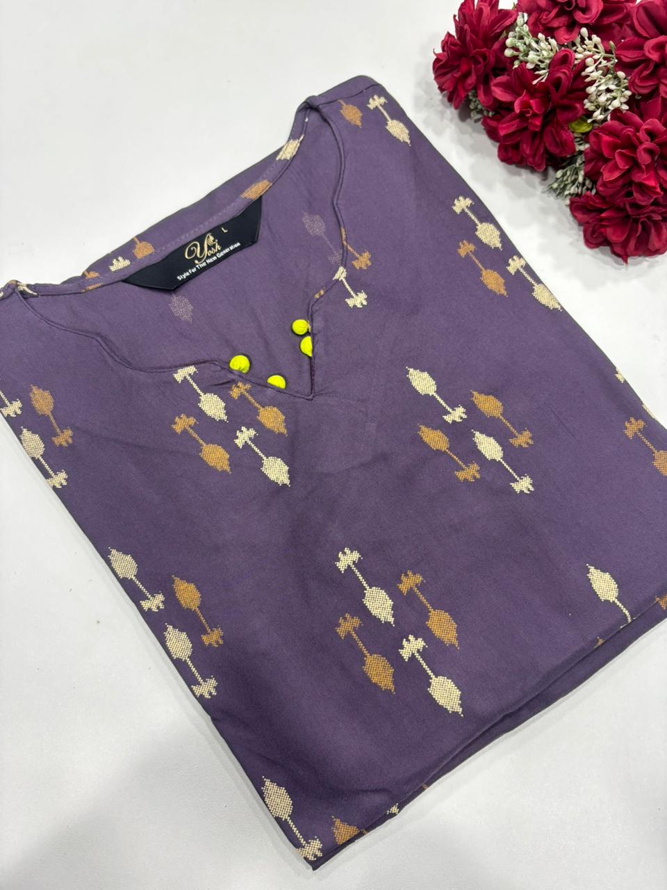 SS7296 Regular Wear Side Open Kurti