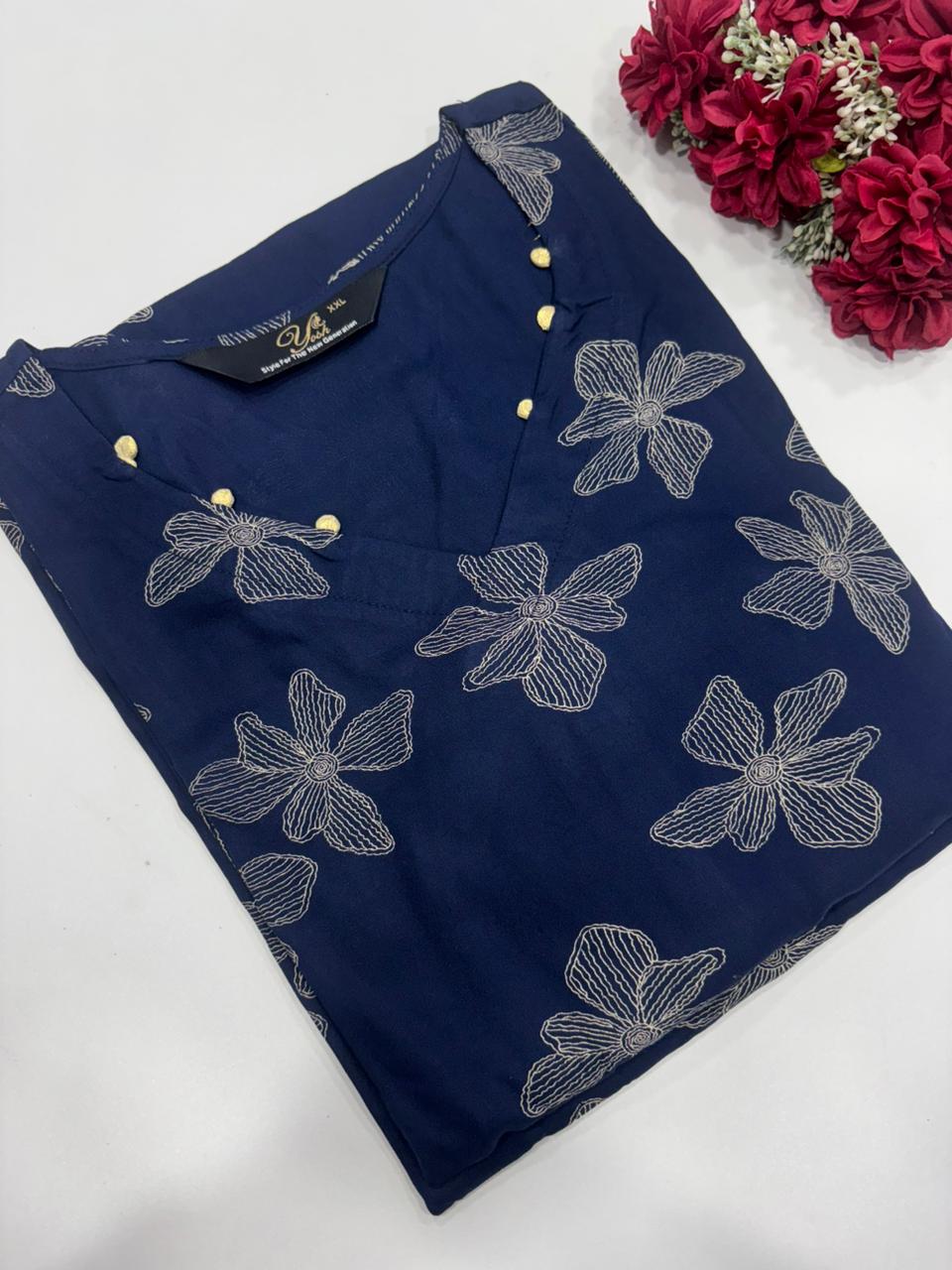 SS7297 Regular Wear Side Open Kurti