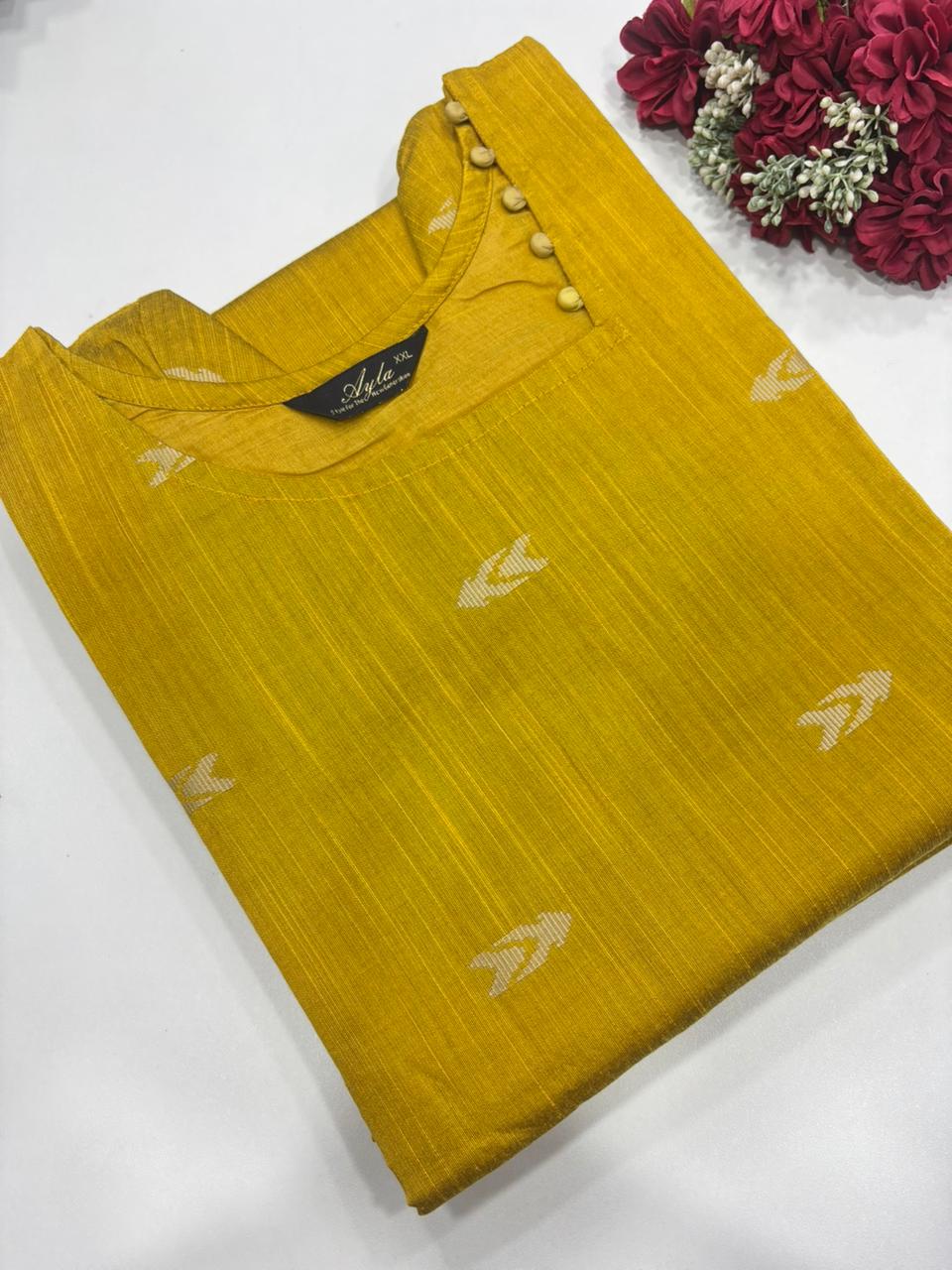 SS7328 Premium Raw Silk Kurti