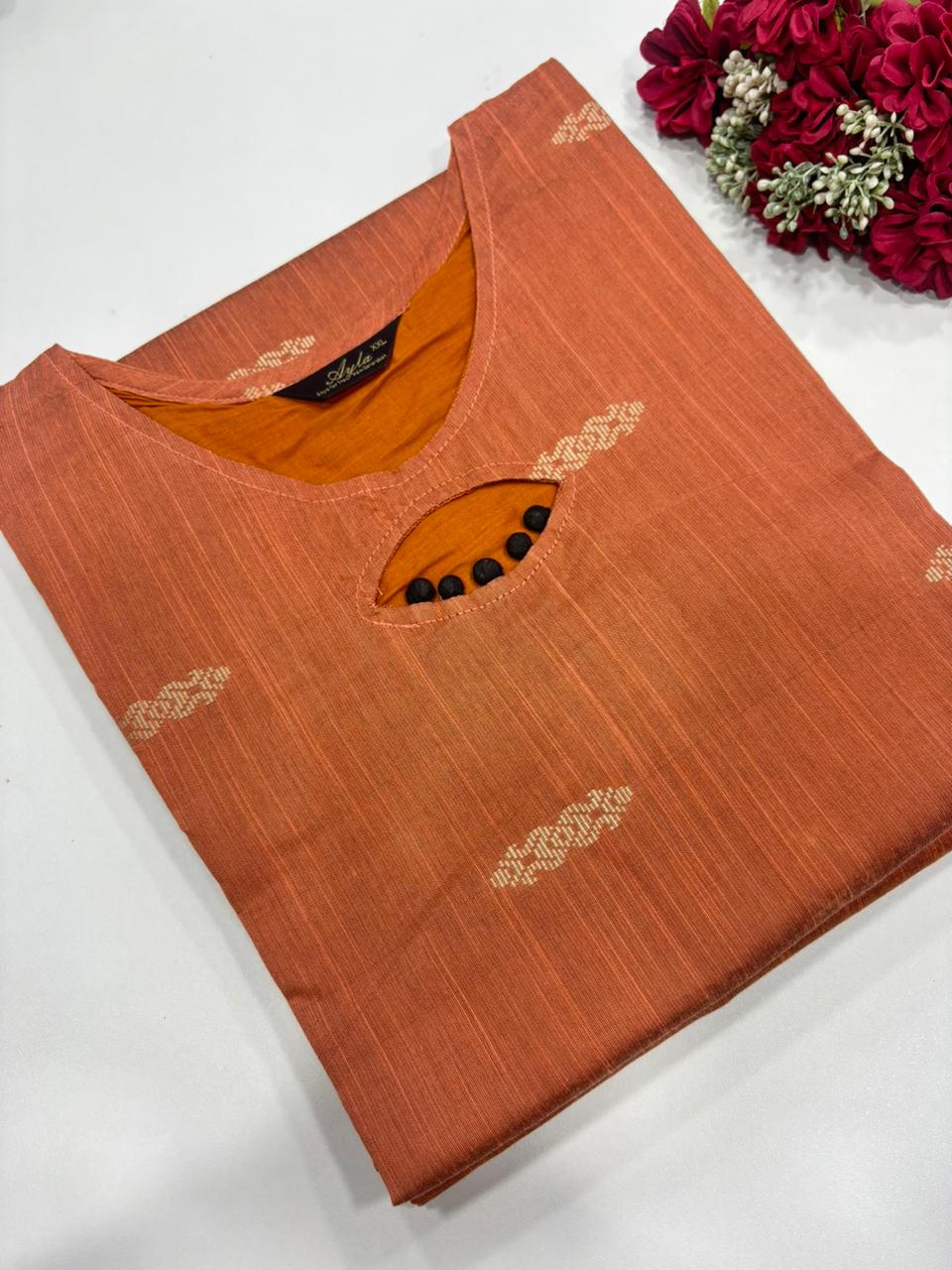 SS7329 Premium Raw Silk Kurti