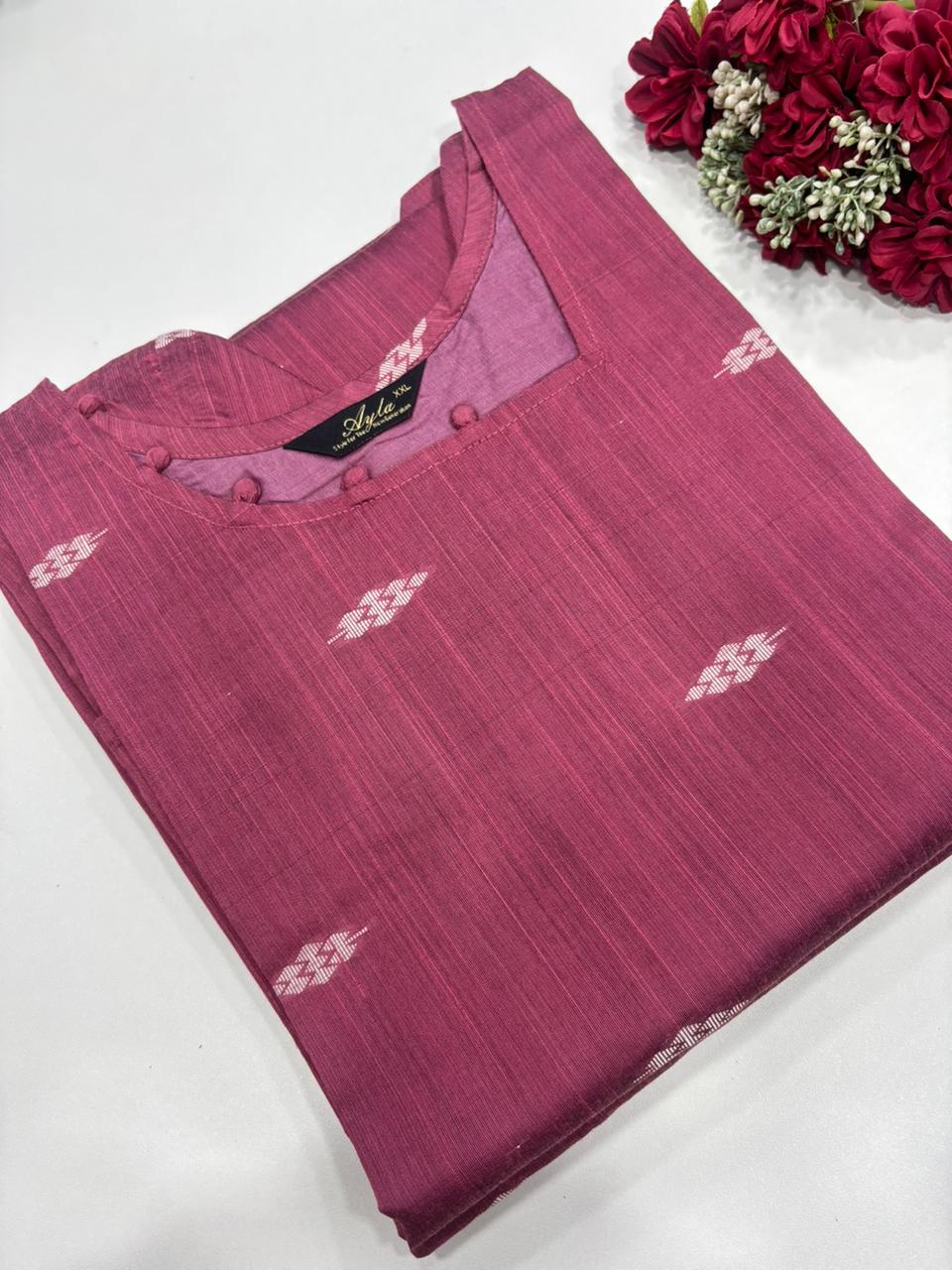 SS7333 Premium Raw Silk Kurti