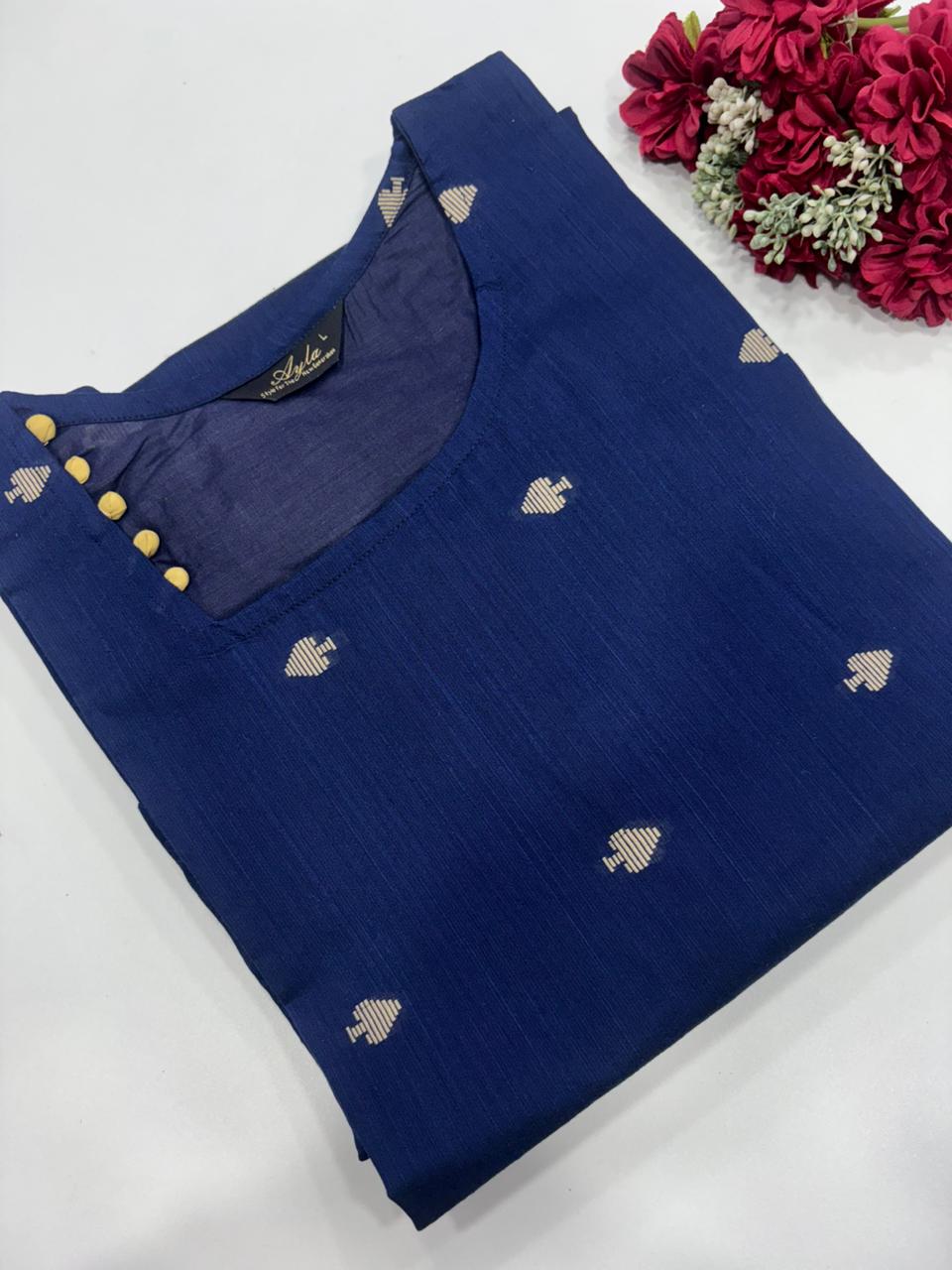 SS7339 Premium Raw Silk Kurti
