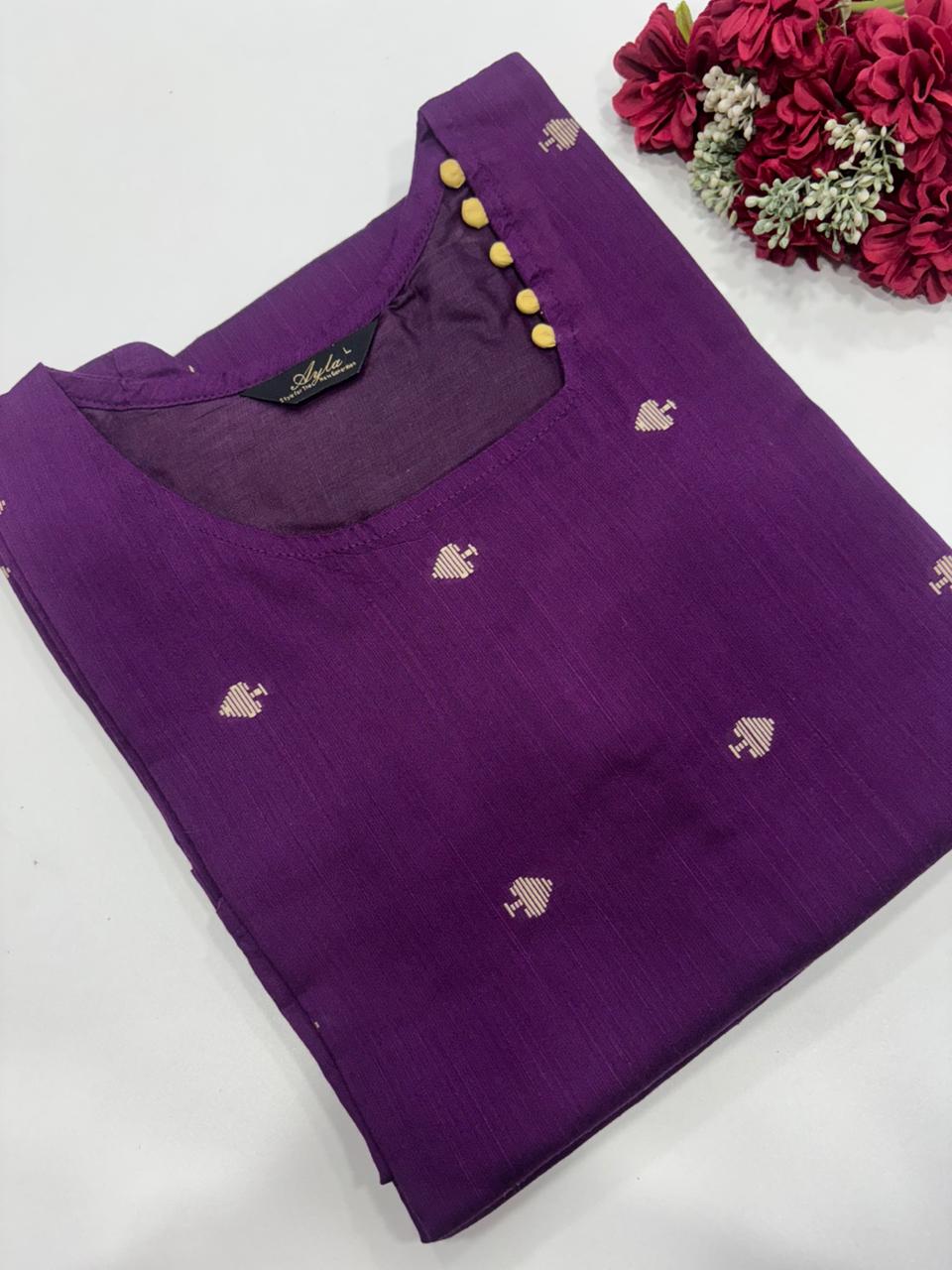 SS7338 Premium Raw Silk Kurti