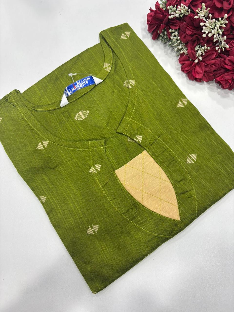 SS7313 Premium Slub Silk Kurti