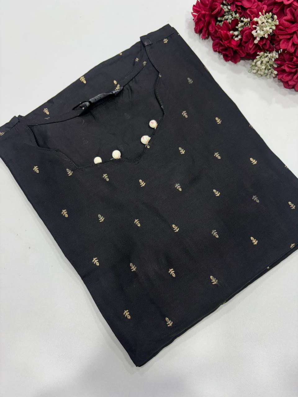 SS7360 Silk Printed Side Open Kurti