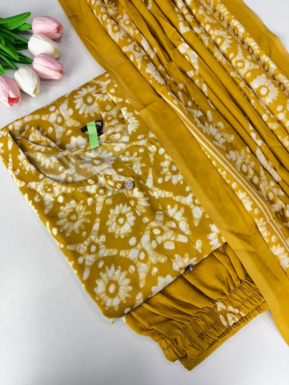 SS7381  Women’s Blended Cotton Salwar Set