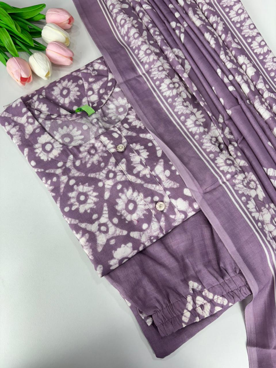 SS7383  Women’s Blended Cotton Salwar Set