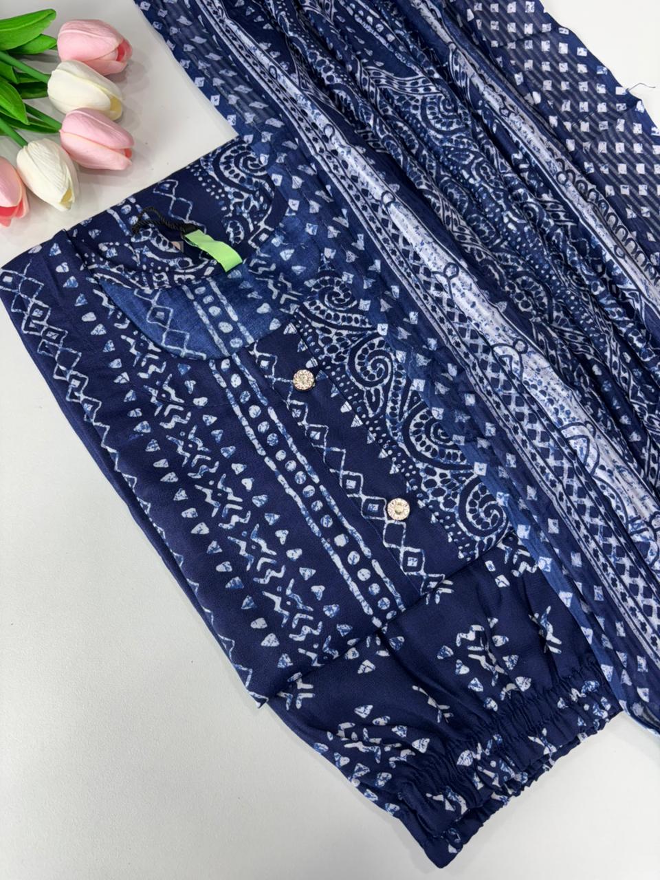 SS7386  Women’s Blended Cotton Salwar Set