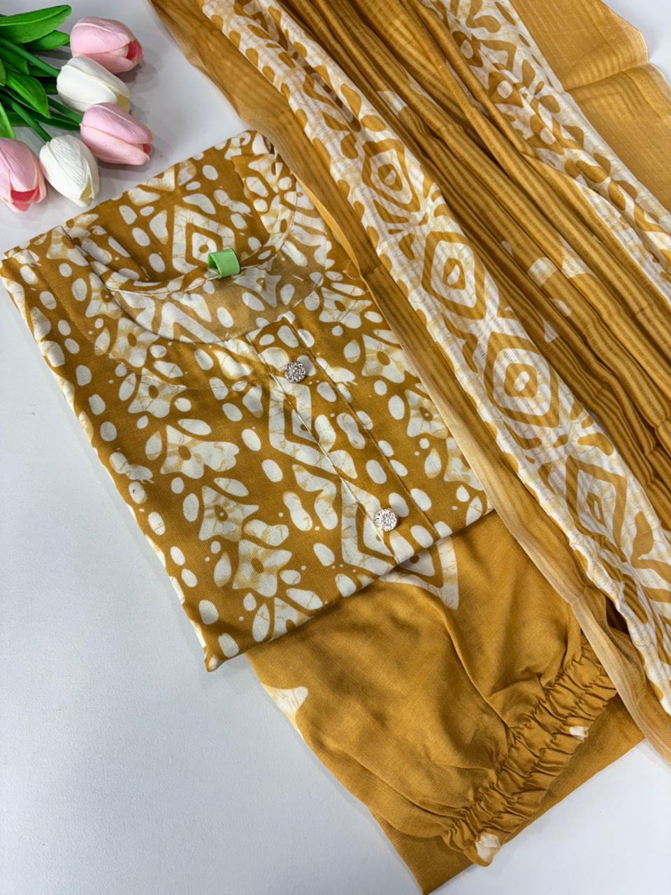 SS7380  Women’s Blended Cotton Salwar Set