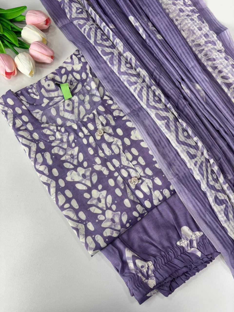 SS7377  Women’s Blended Cotton Salwar Set