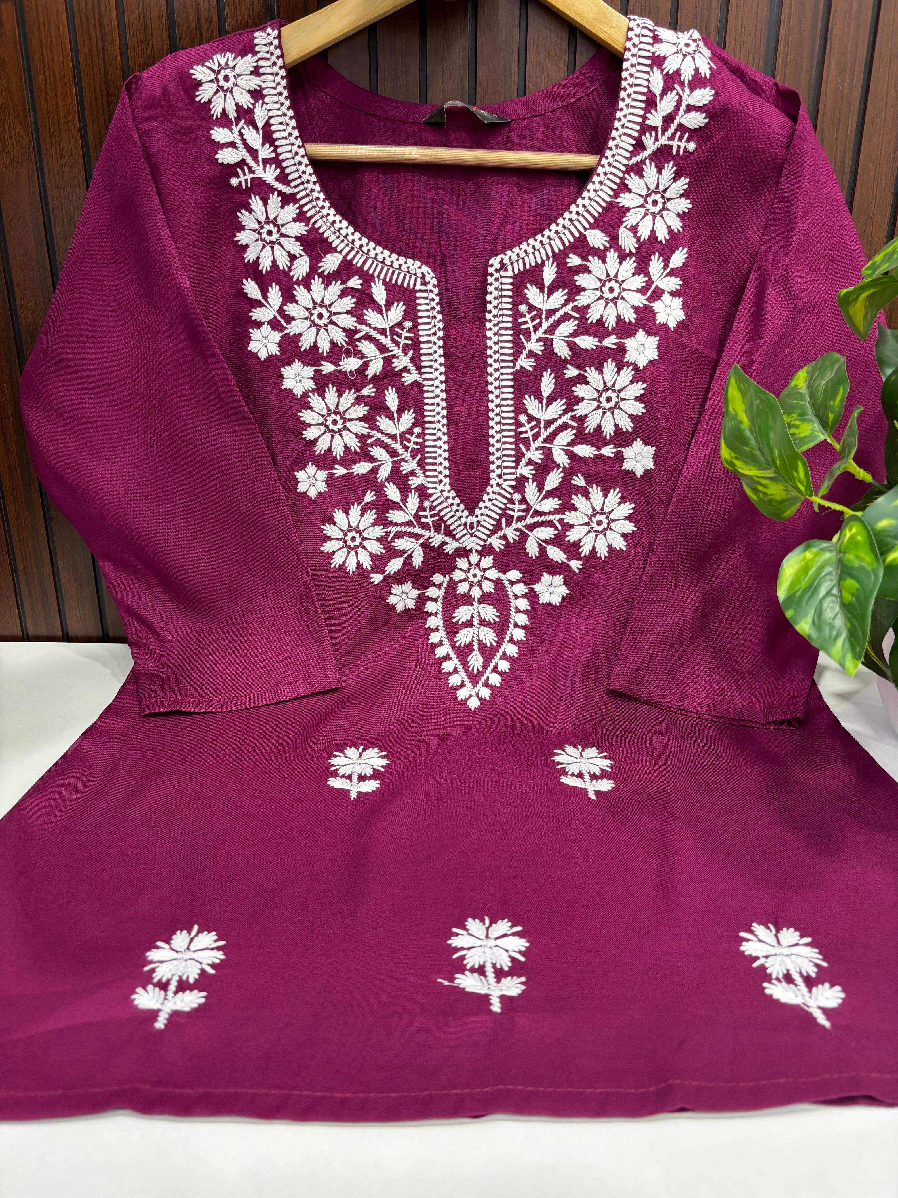 SS7392 Women’s Ethnic Short Kurti