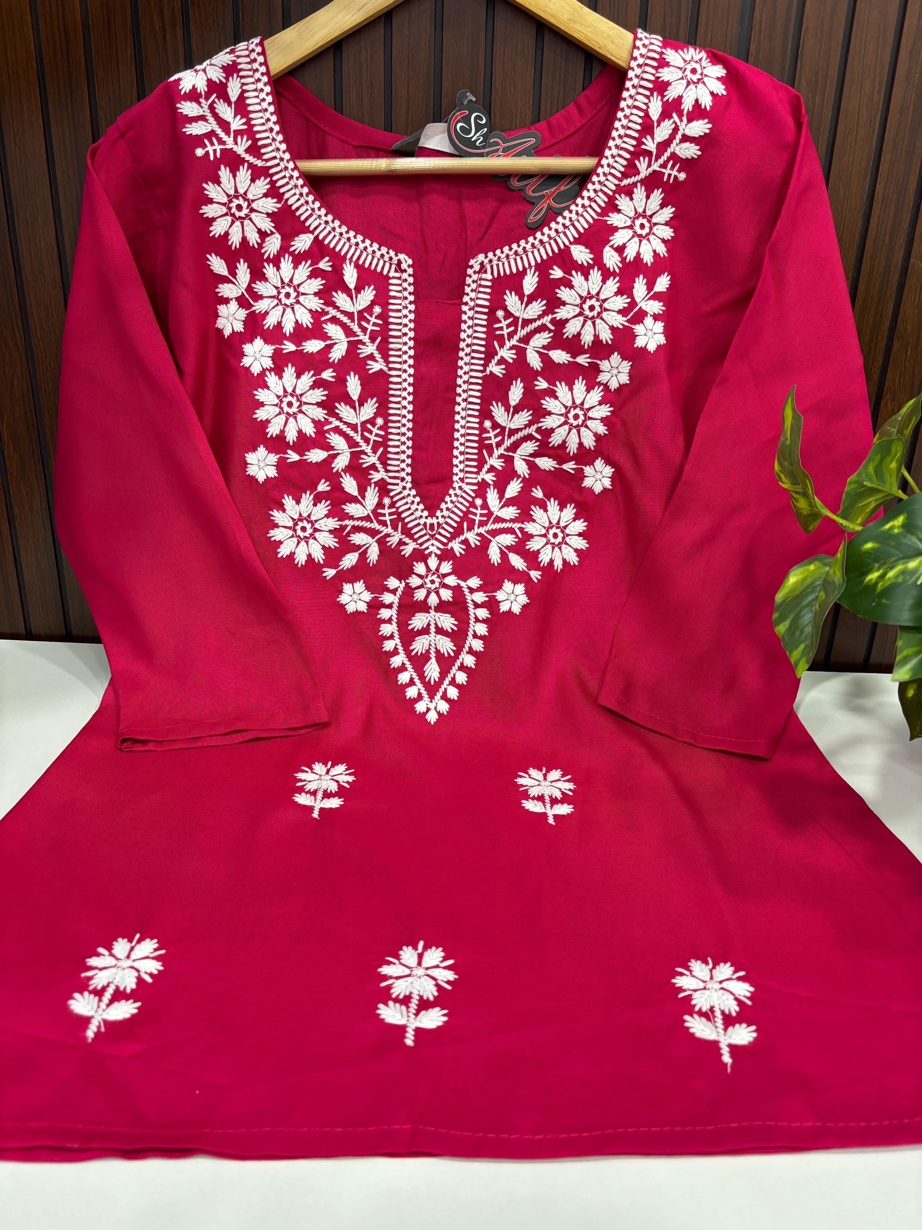SS7394 Women’s Ethnic Short Kurti