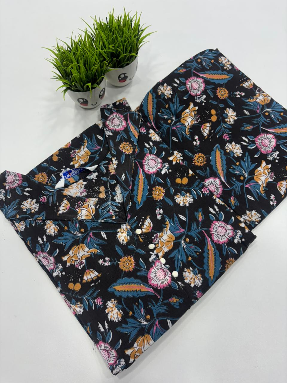 SS7476 Kalamkari Cotton Co-ord Set