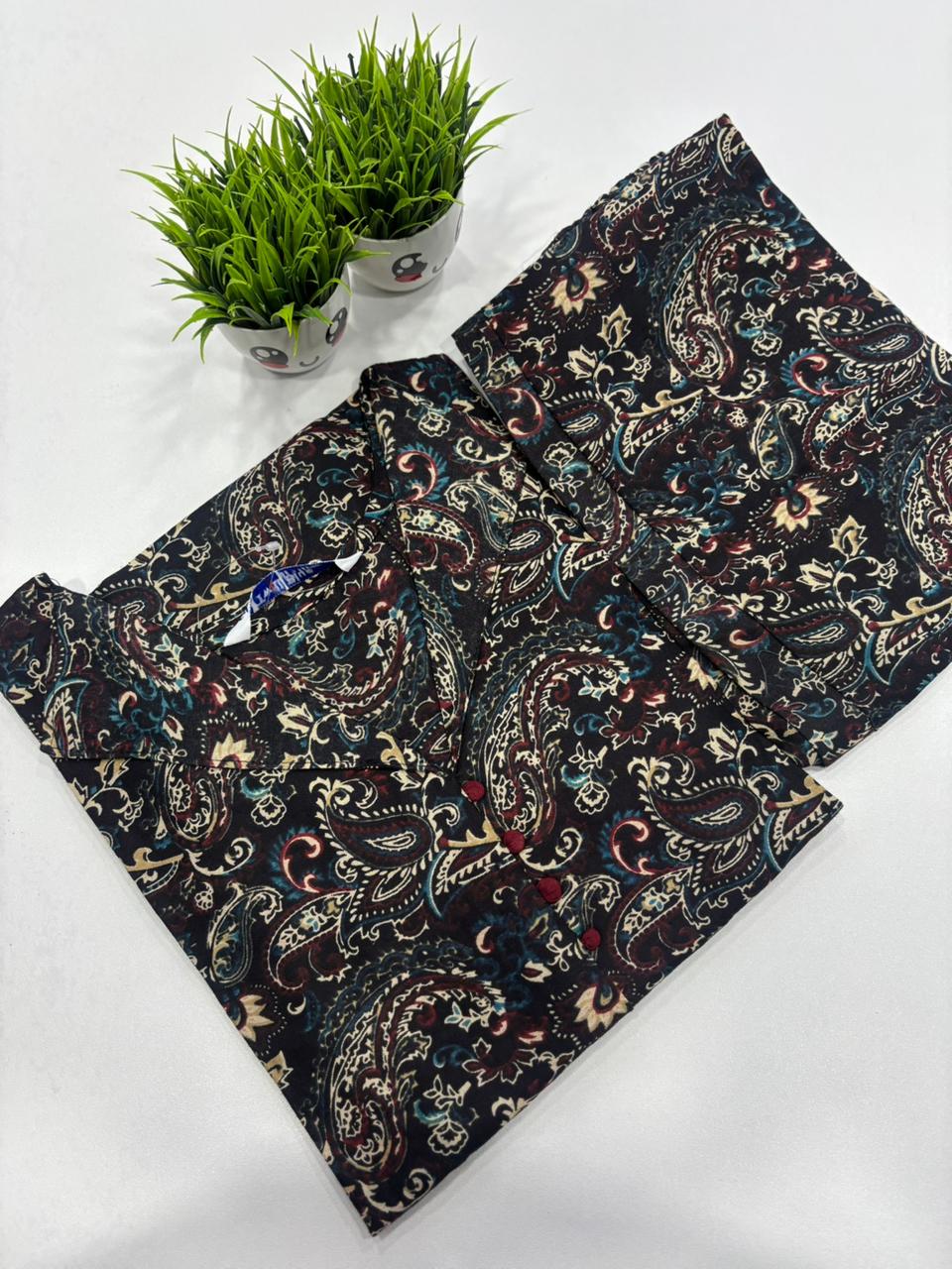 SS7475 Kalamkari Cotton Co-ord Set