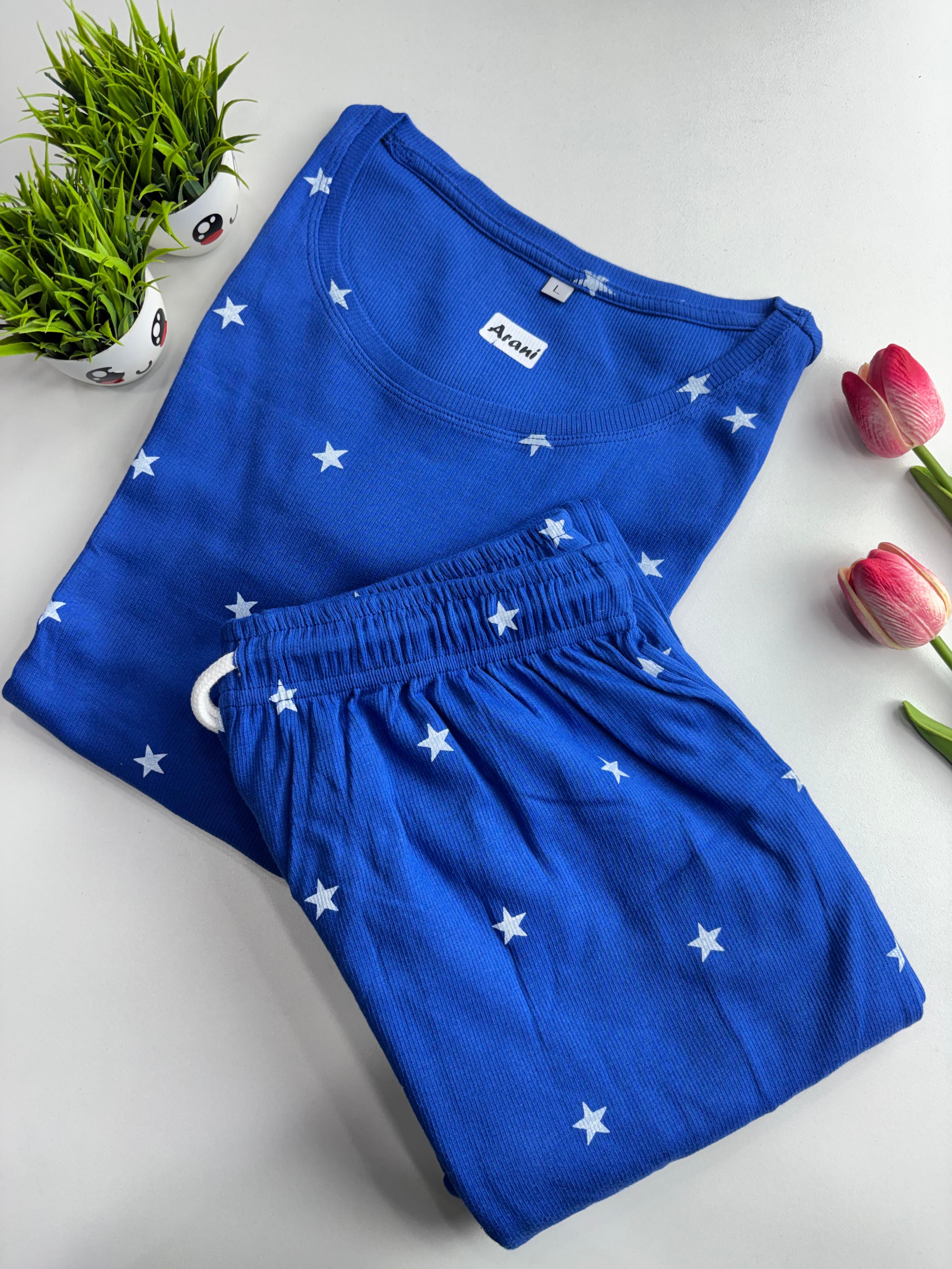 SS7498 Women’s knitted cotton Night Suit