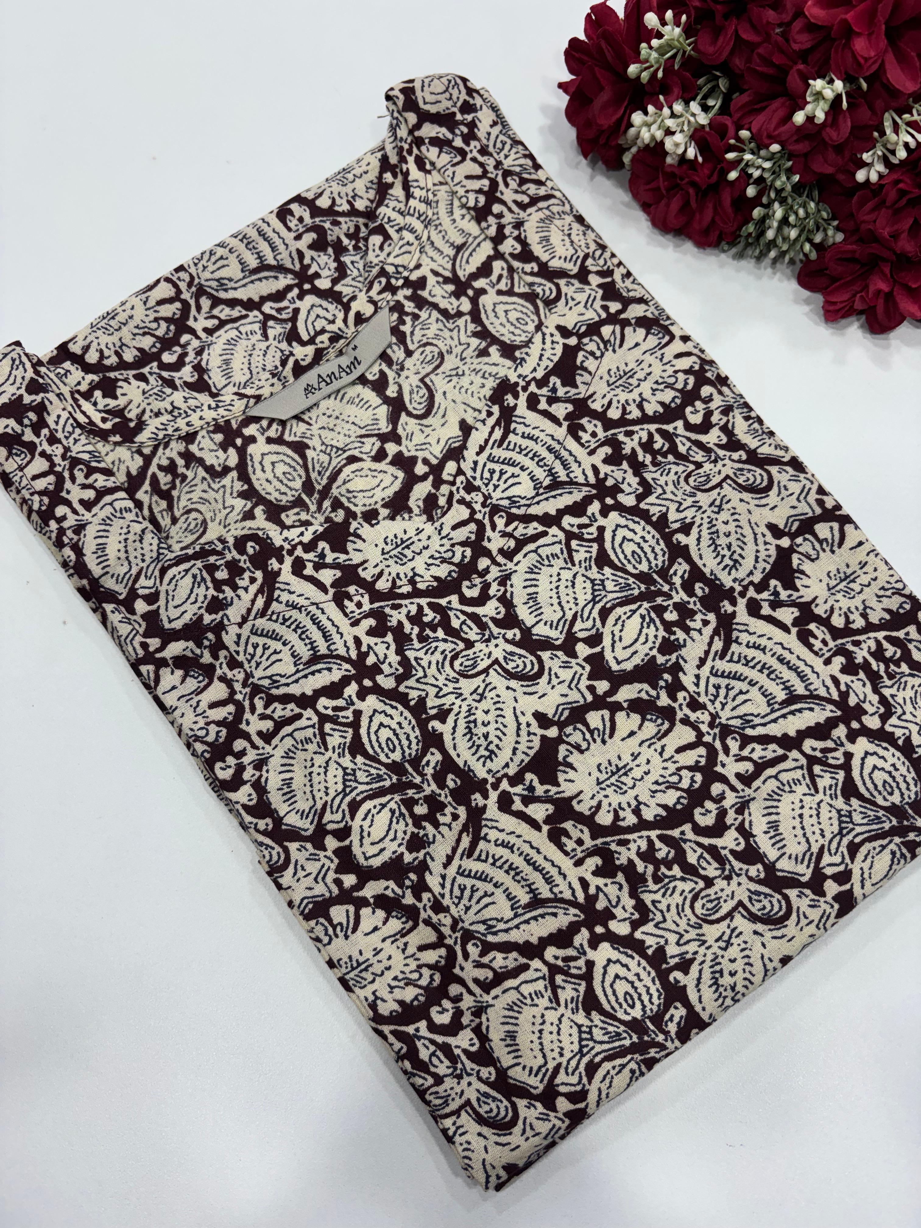 SS7506 Elegant Office Wear Kurti - WINE