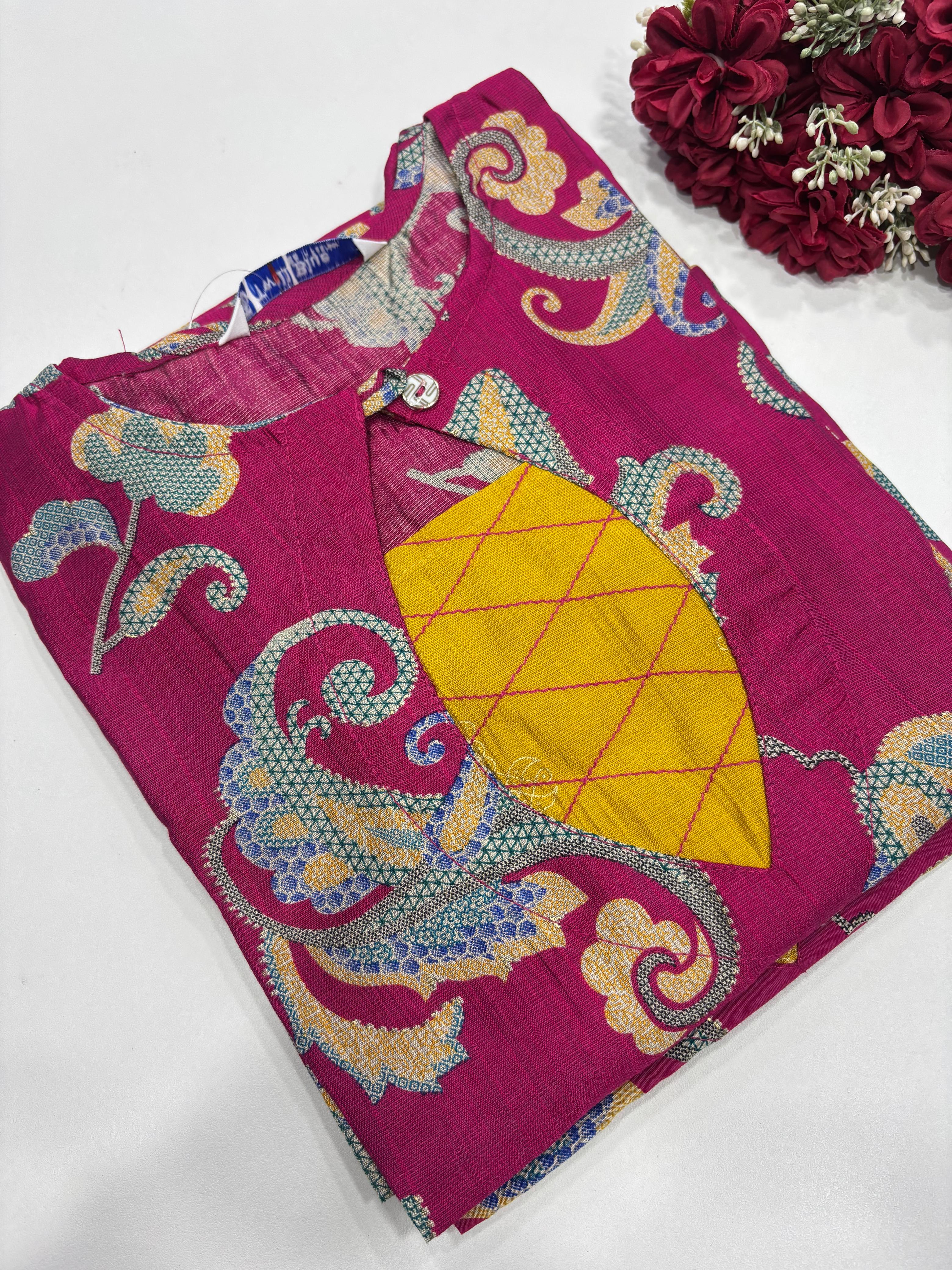 SS7533 Elegant Vatican Silk Kurti