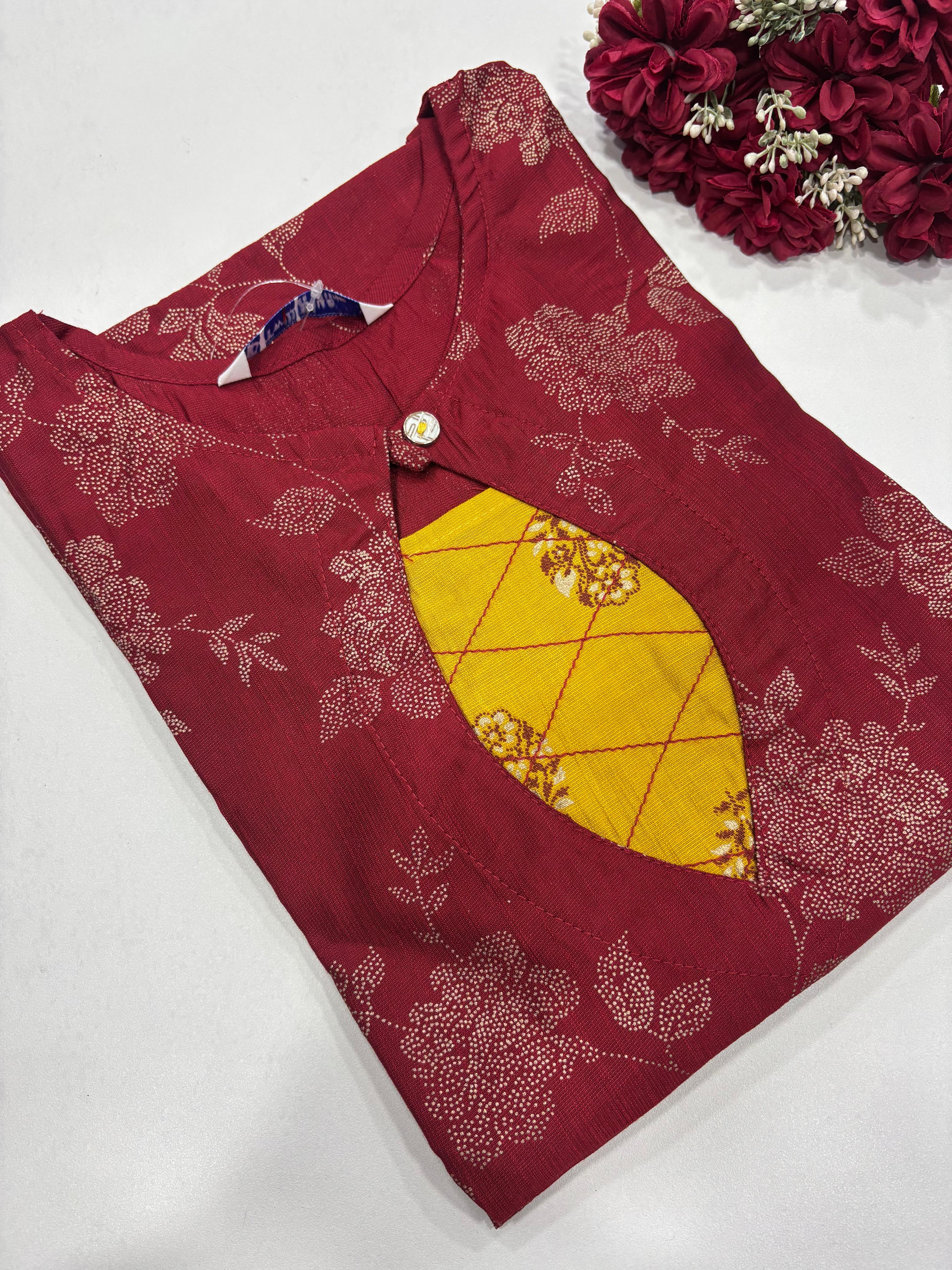 SS7536 Elegant Vatican Silk Kurti