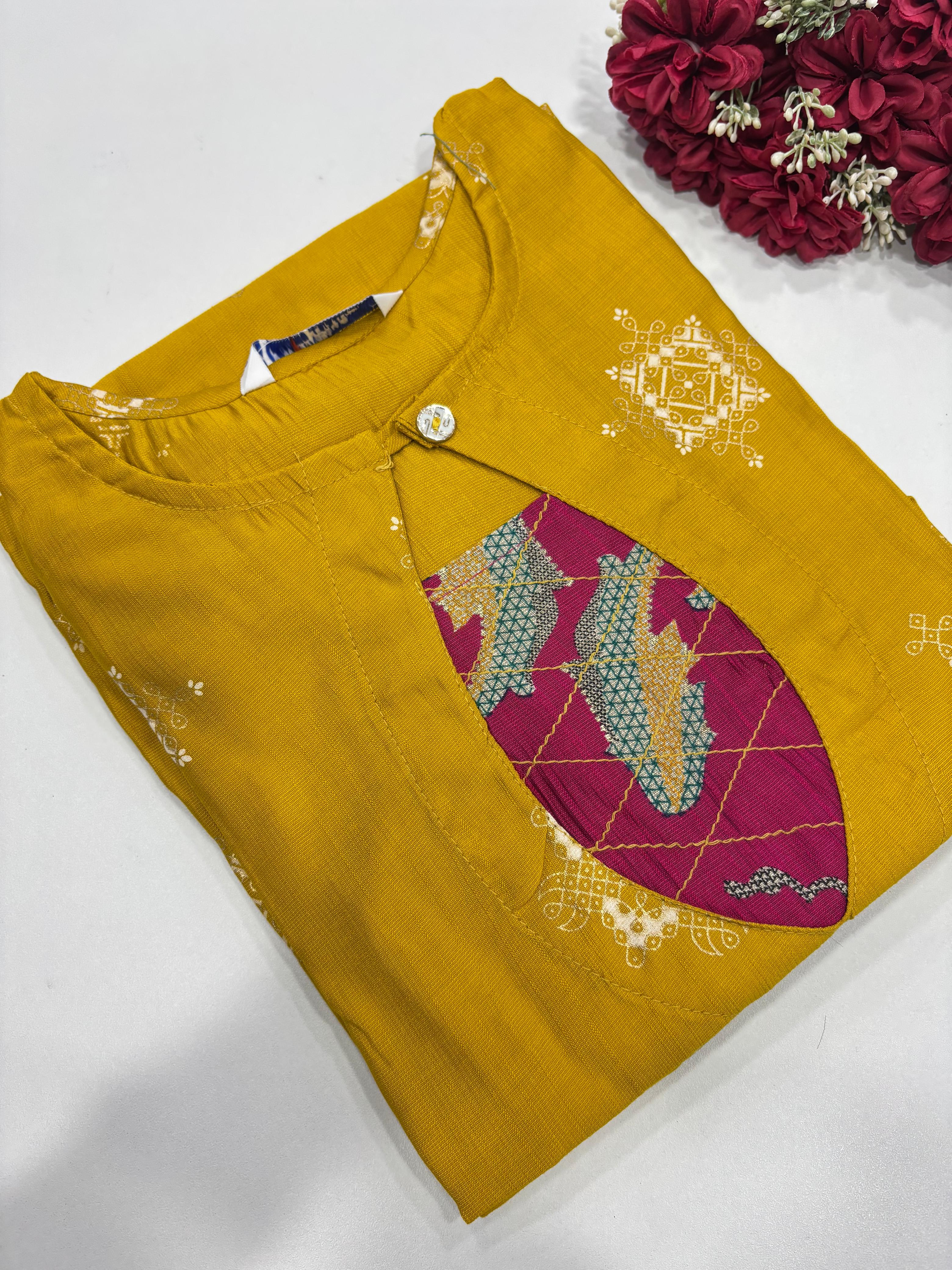 SS7535 Elegant Vatican Silk Kurti
