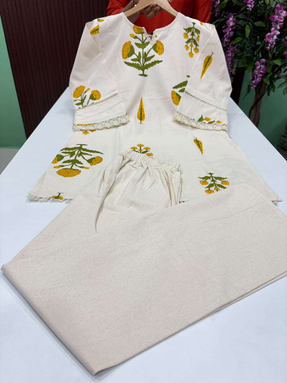 SS7564 Khadi Cotton Co-ord Set