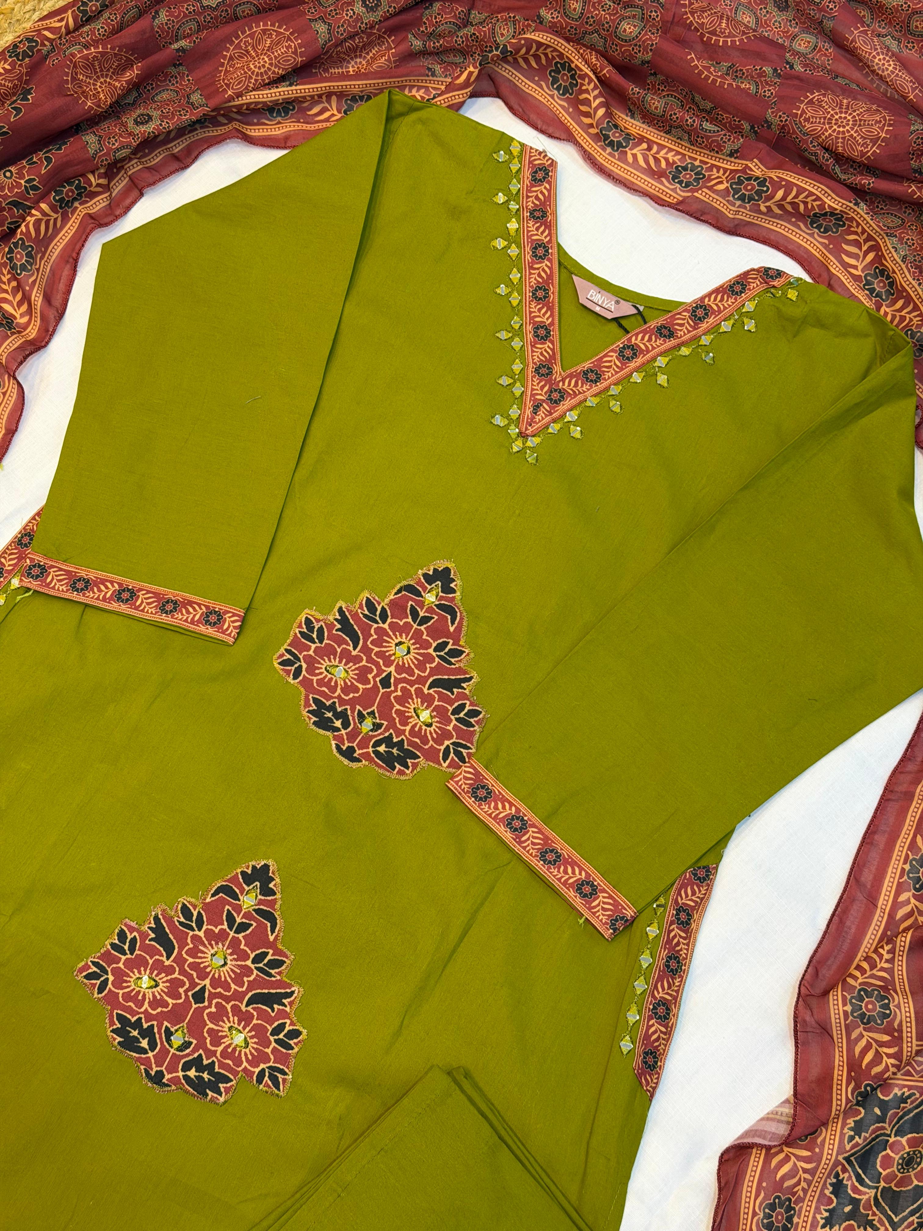 SS7594 Premium Dhabu Cotton Salwar Set