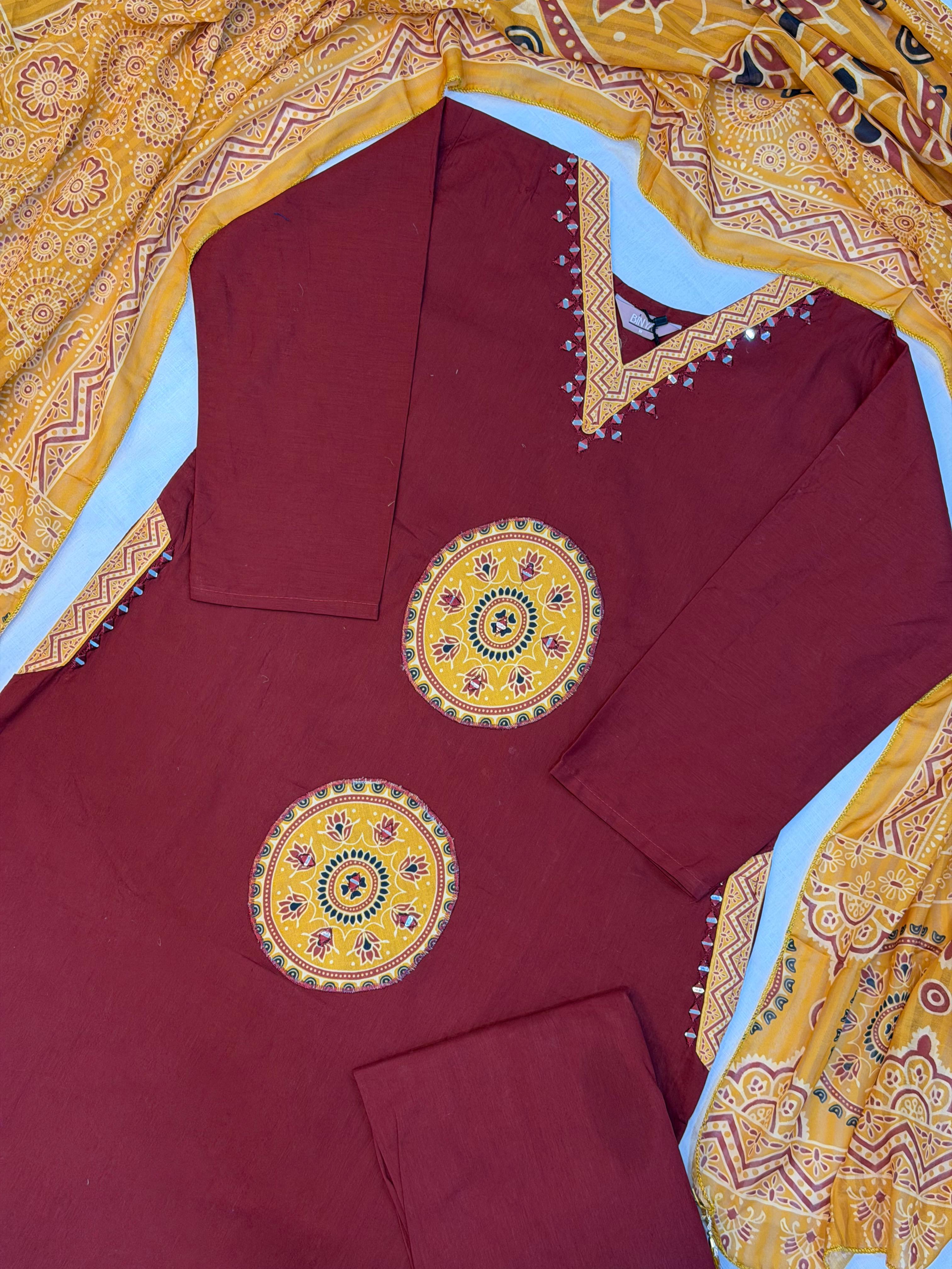 SS7597 Premium Dhabu Cotton Salwar Set
