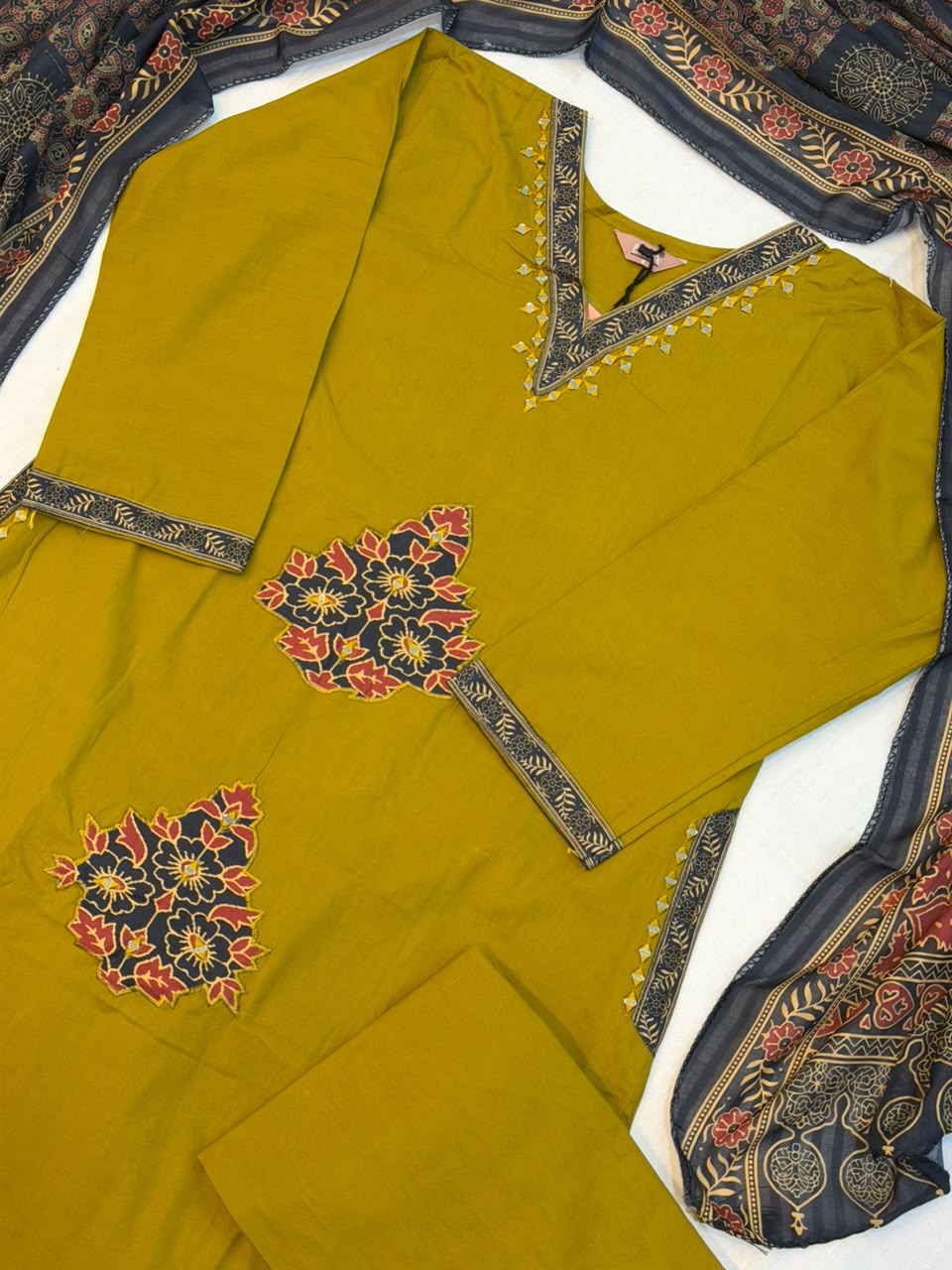 SS7601 Premium Dhabu Cotton Salwar Set