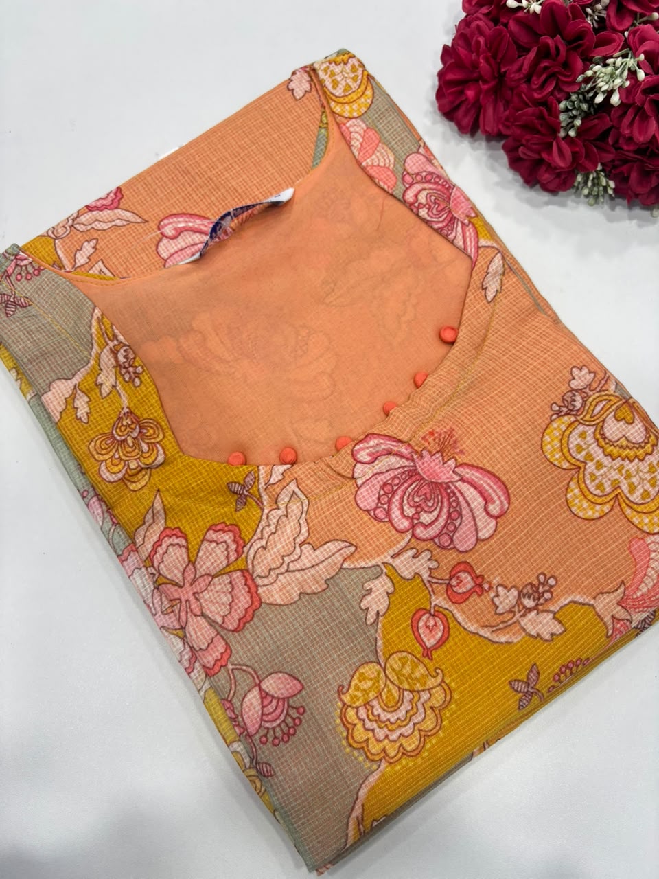 SS7642 Kota Cotton Floral Printed Kurti