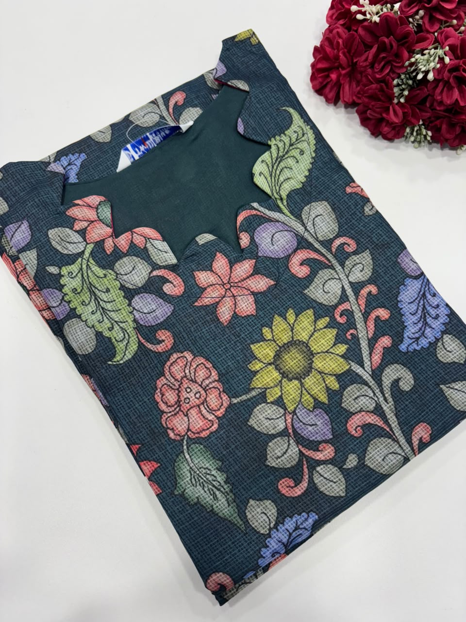 SS7646 Kota Cotton Floral Printed Kurti
