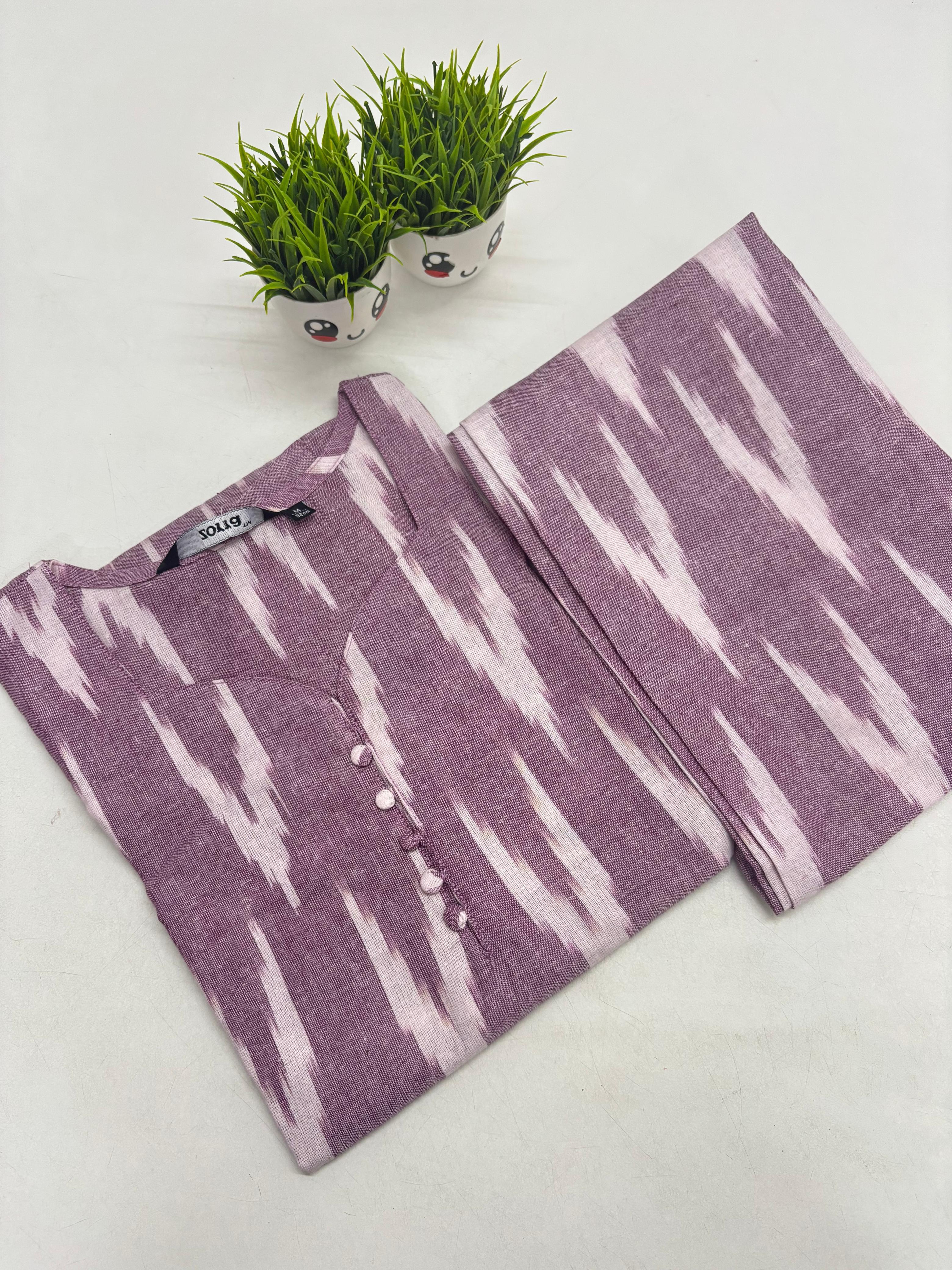 Ikkat Cotton Co-ord Set