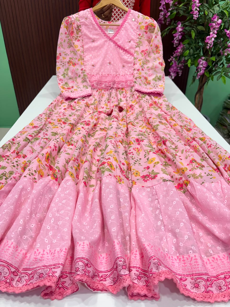 SS7681 Mul Cotton Flared Gown
